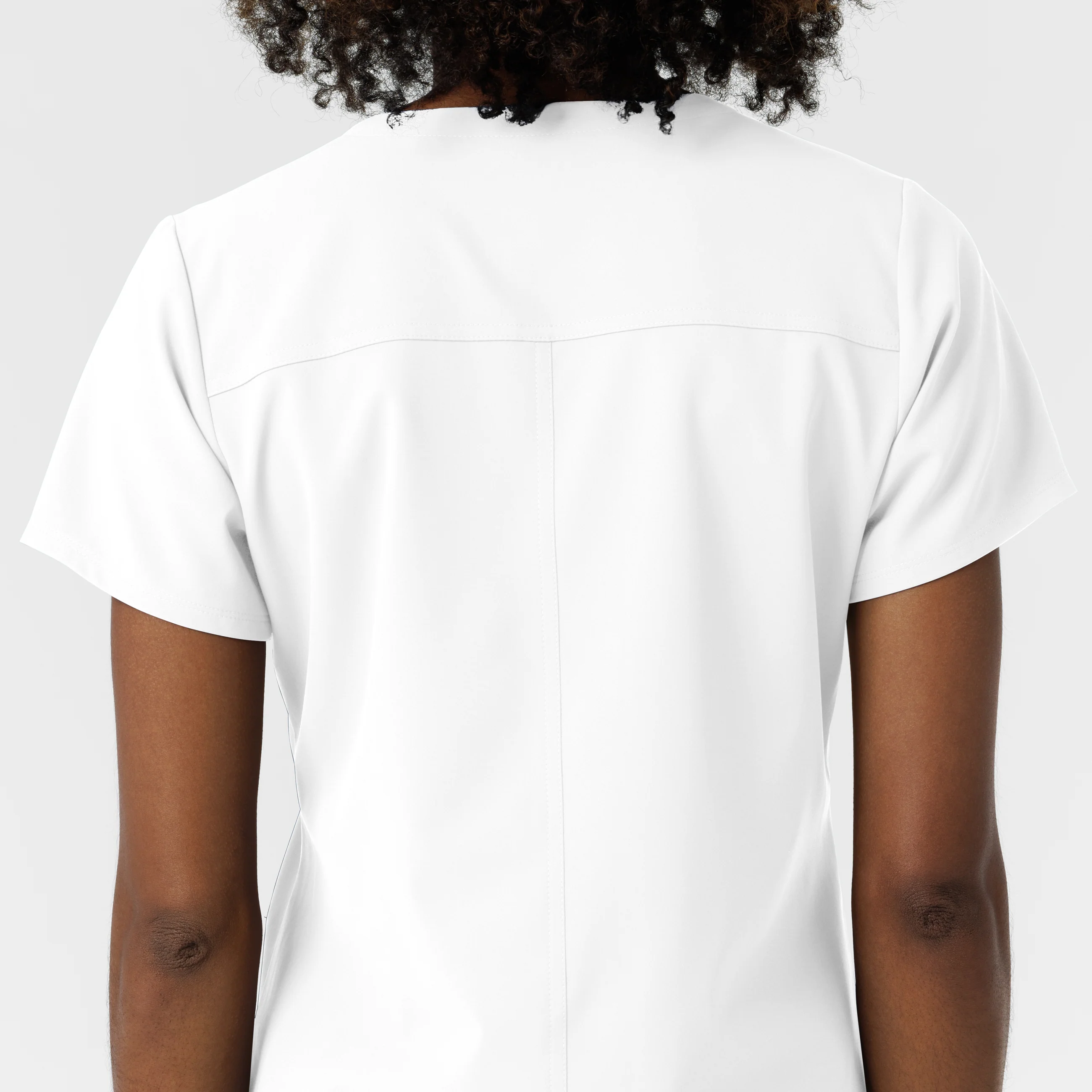 NURTUR Women's V-Neck Scrub Top - White - Image 11