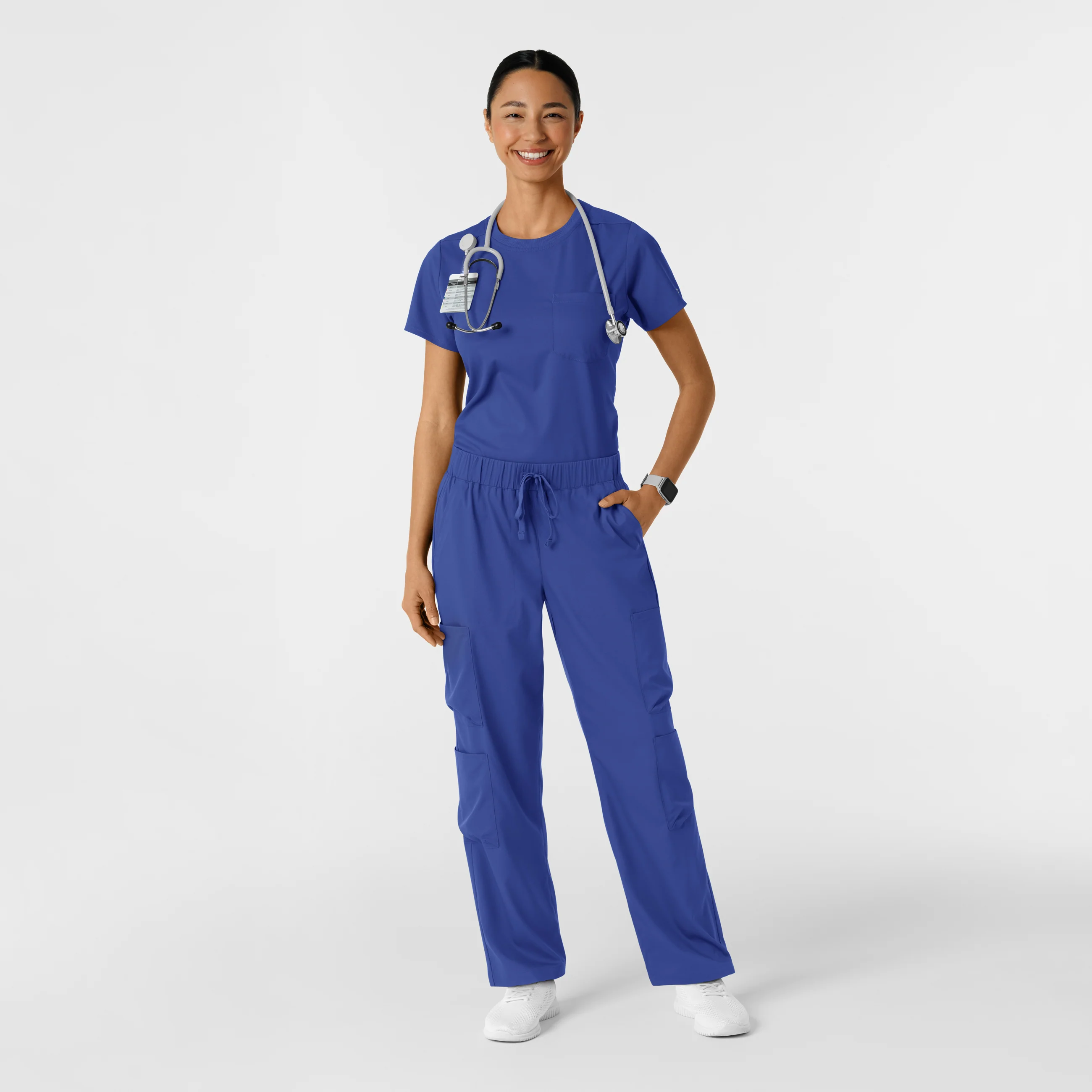Boundless Women's Classic Scrub Tee - Galaxy Blue - Image 3