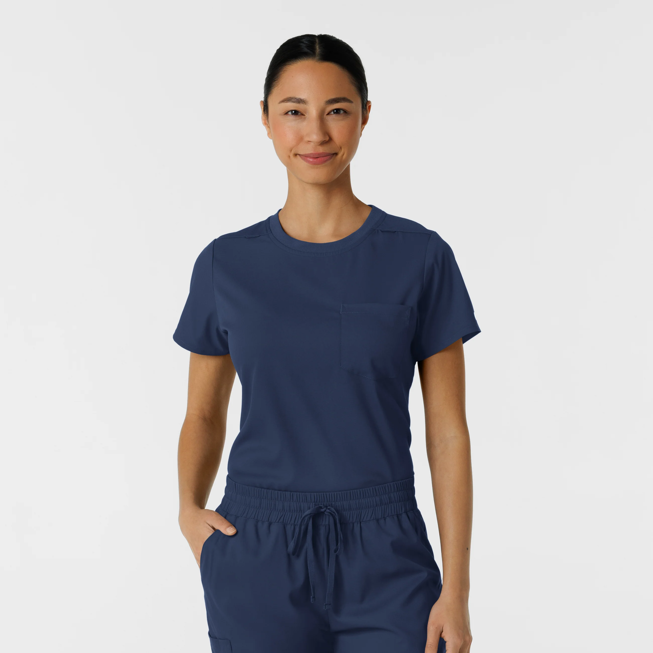 Boundless Women's Classic Scrub Tee - Navy - Image 5