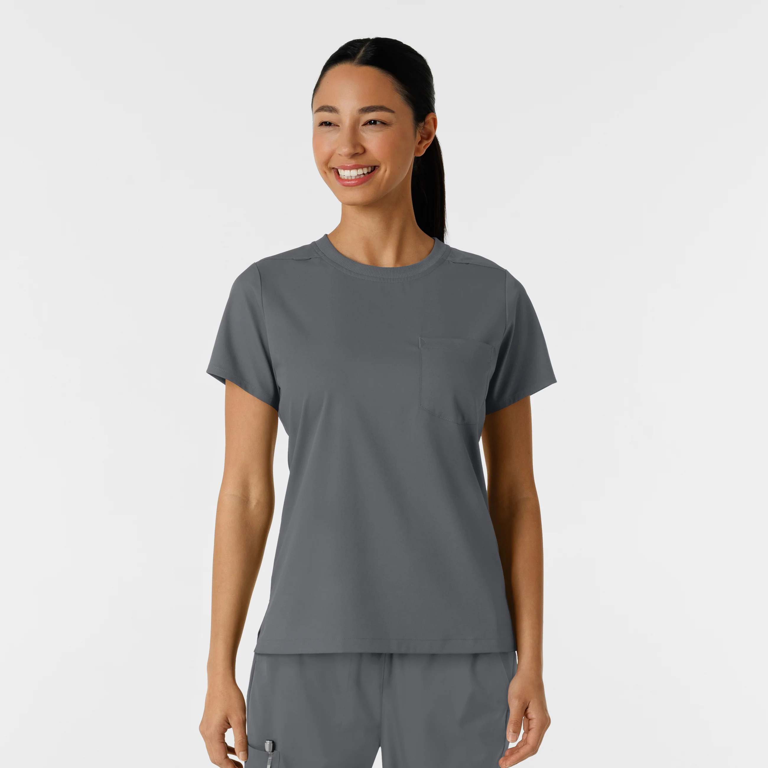 Boundless Women's Classic Scrub Tee - Pewter