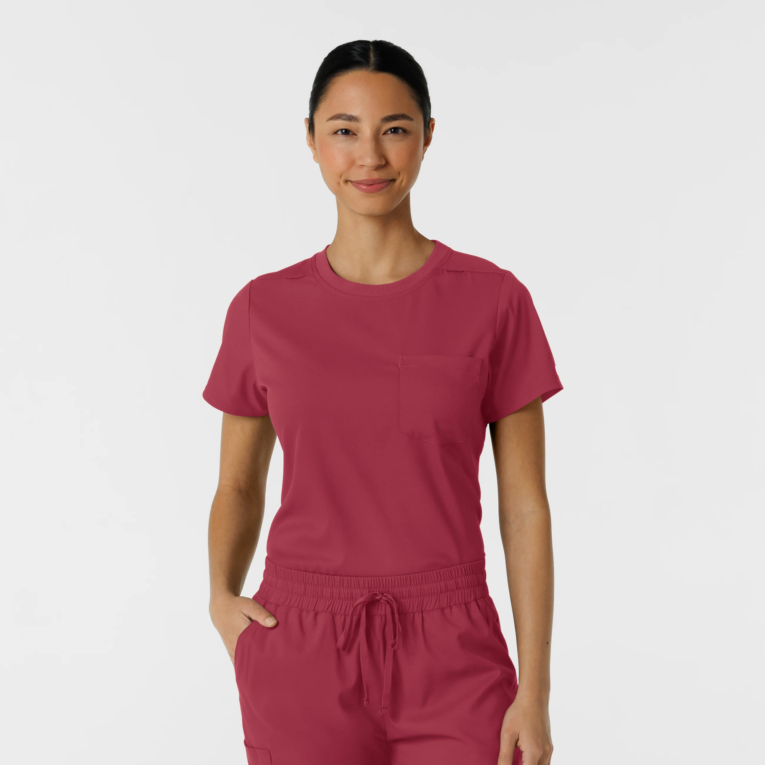 Boundless Women's Classic Scrub Tee - Ruby - Image 5