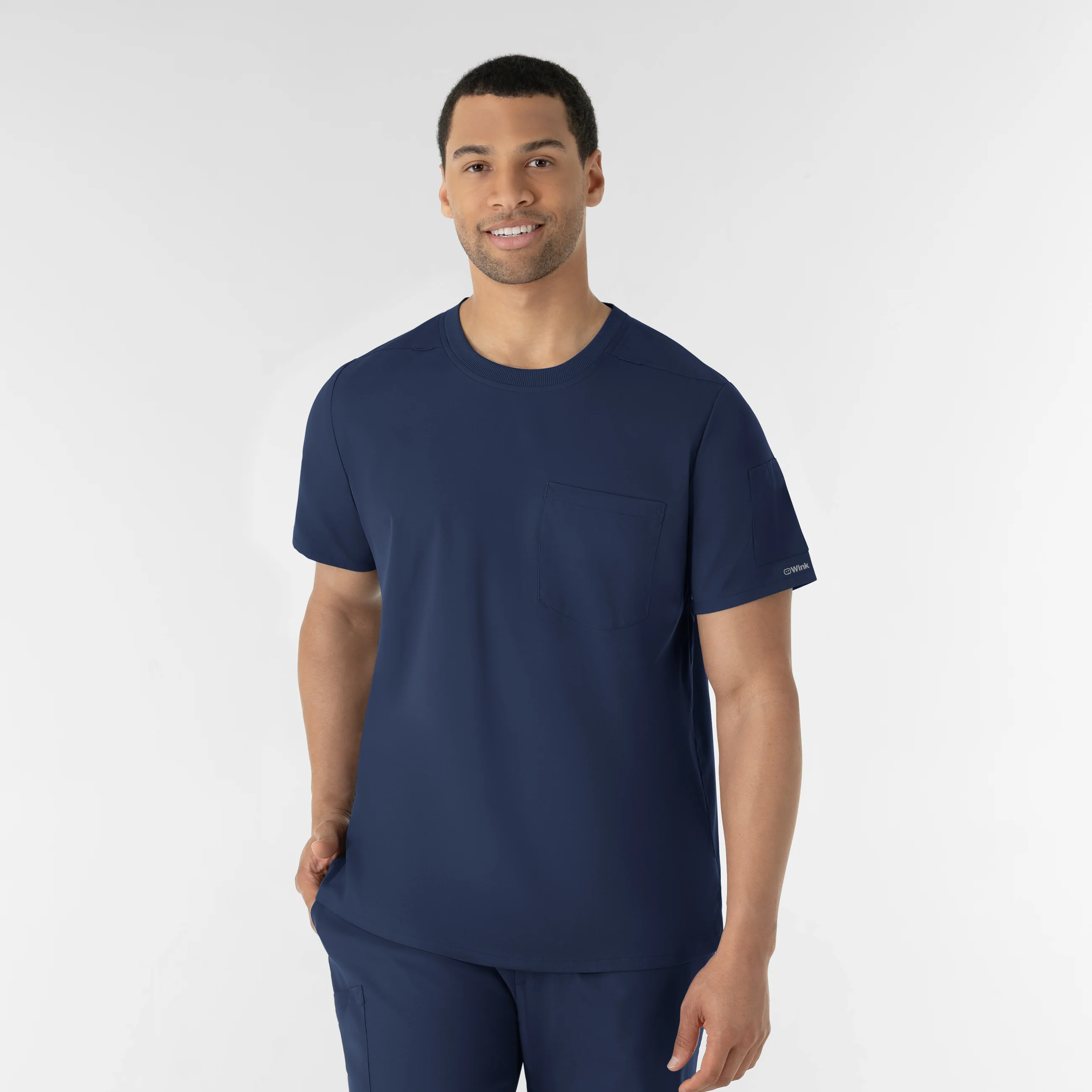 Boundless Men’s Classic Tee Scrub Top - Navy