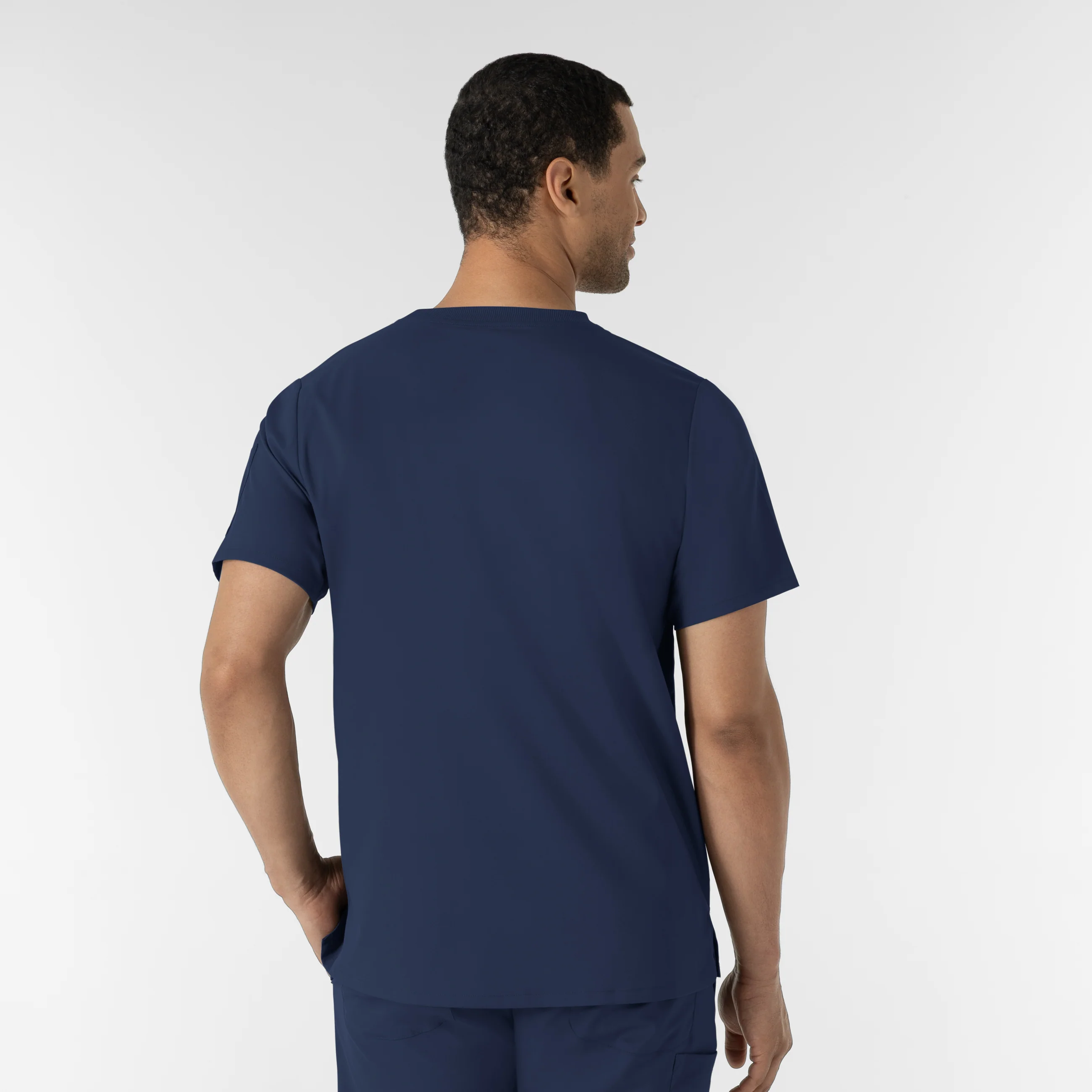 Boundless Men’s Classic Tee Scrub Top - Navy - Image 2