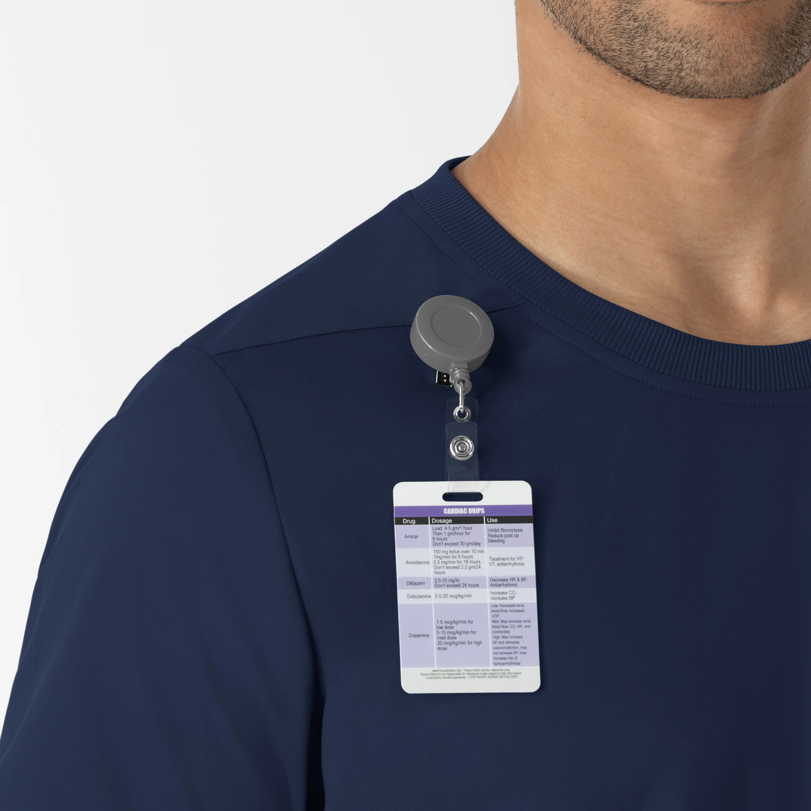 Boundless Men’s Classic Tee Scrub Top - Navy - Image 7