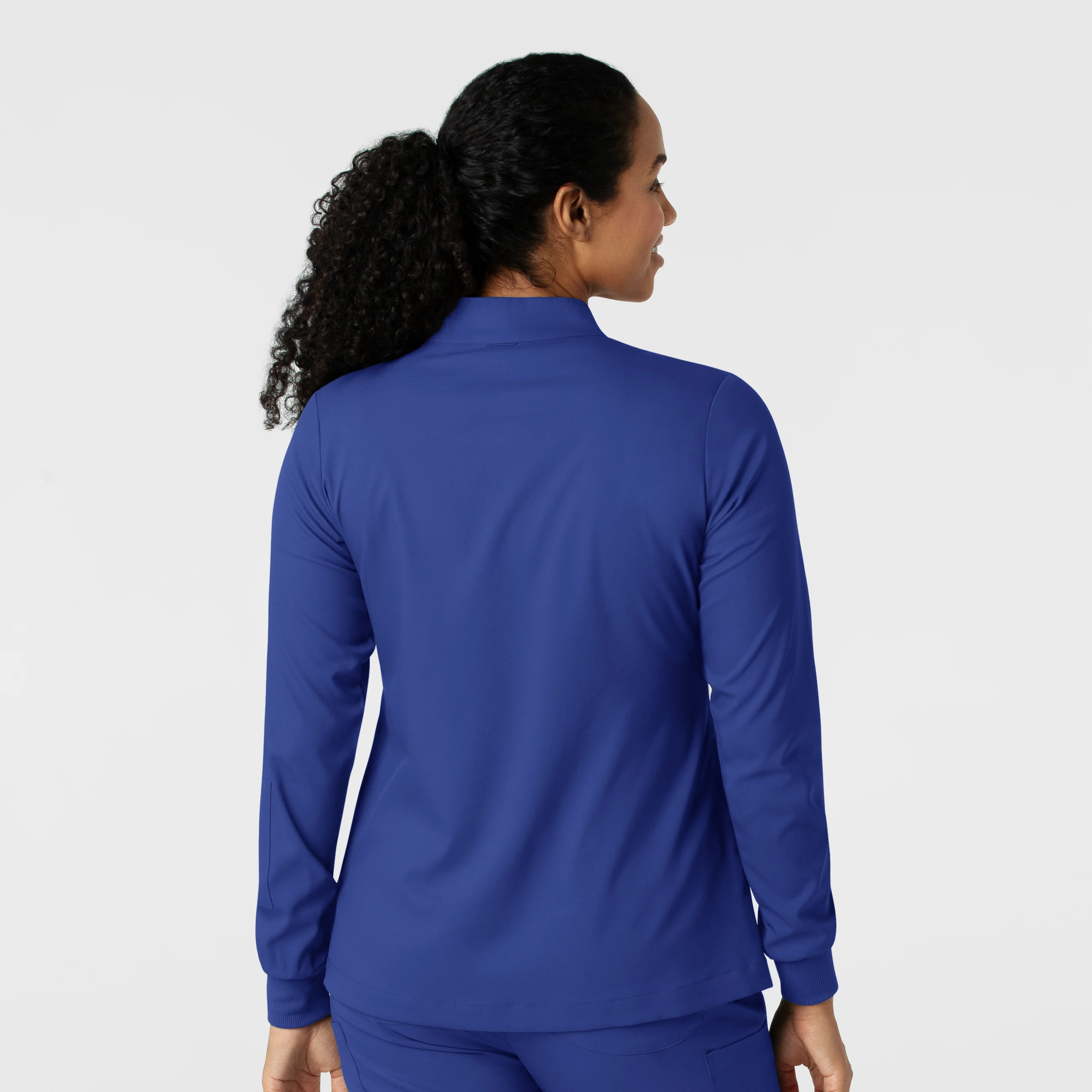 Boundless Women's Warm Up Scrub Jacket - Galaxy Blue - Image 2
