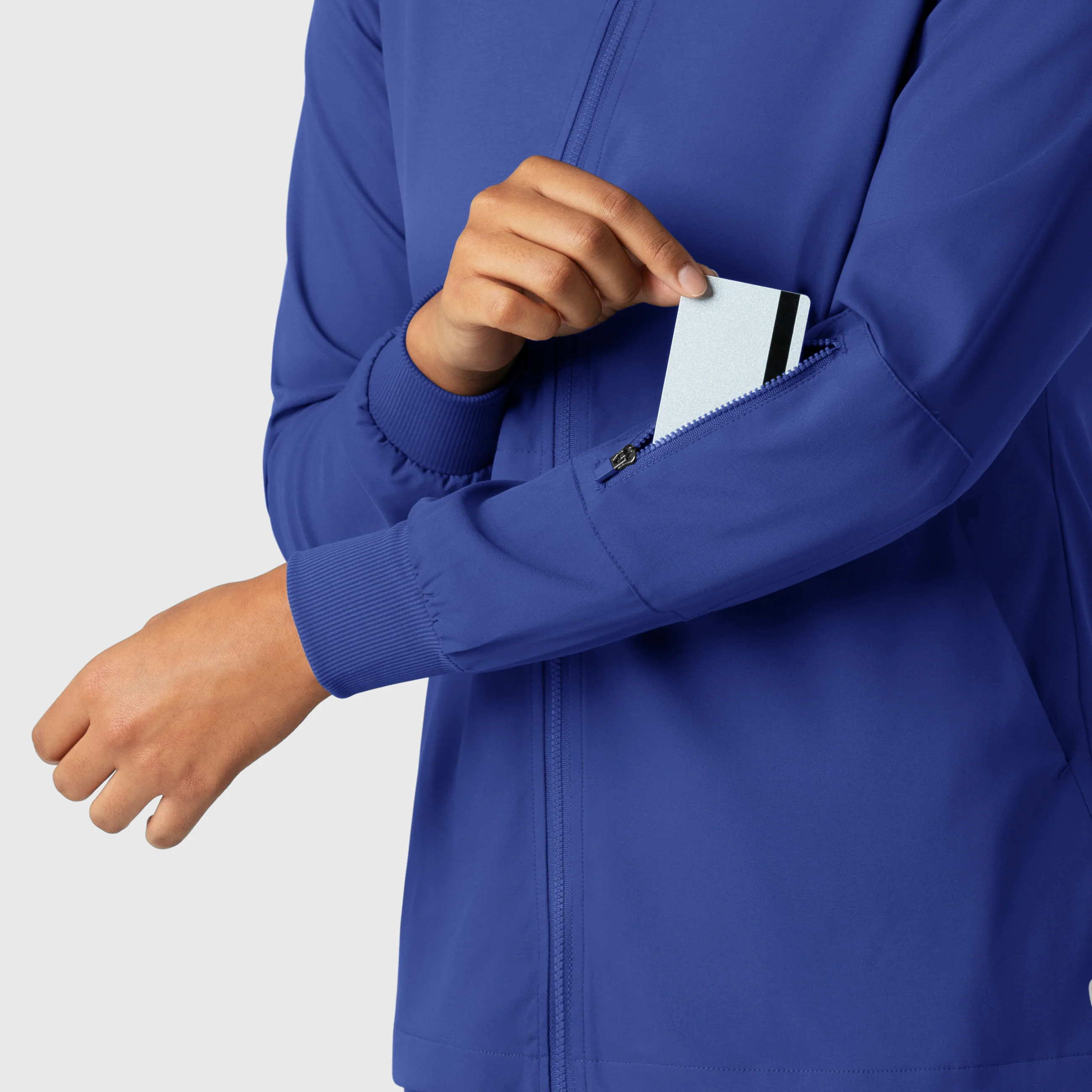 Boundless Women's Warm Up Scrub Jacket - Galaxy Blue - Image 7