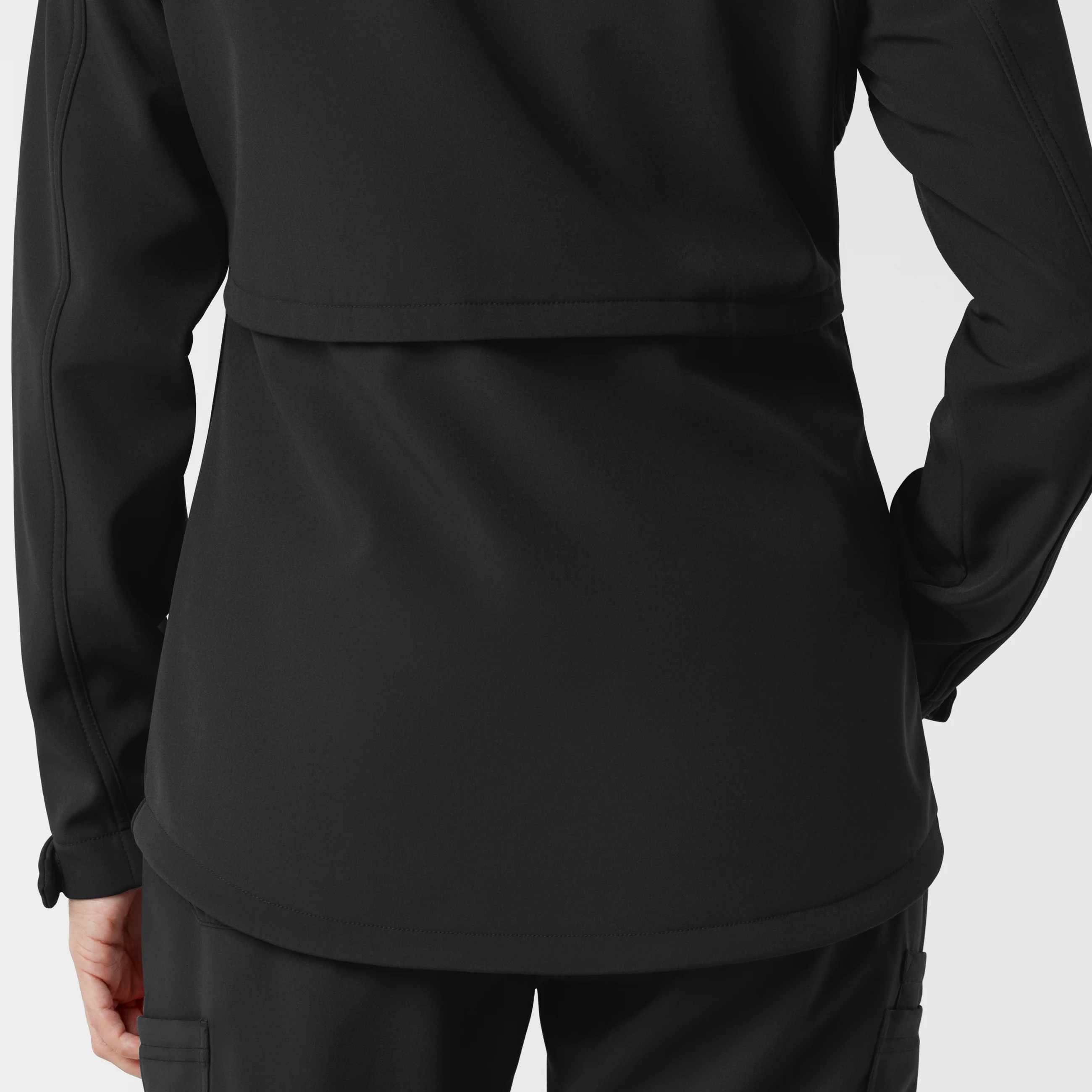 Women's Softshell Scrub Jacket - Black - Image 12