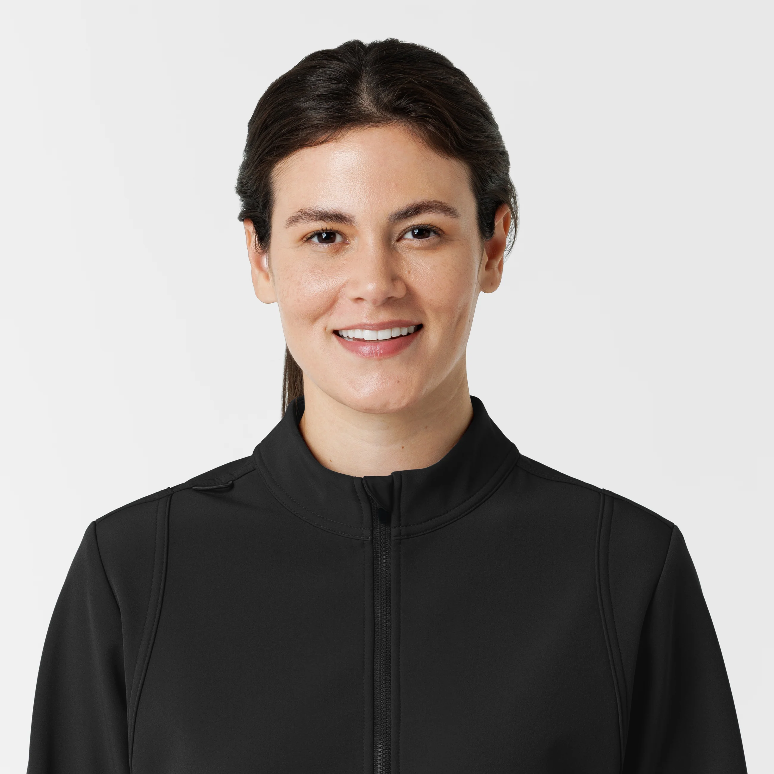 Women's Softshell Scrub Jacket - Black - Image 5