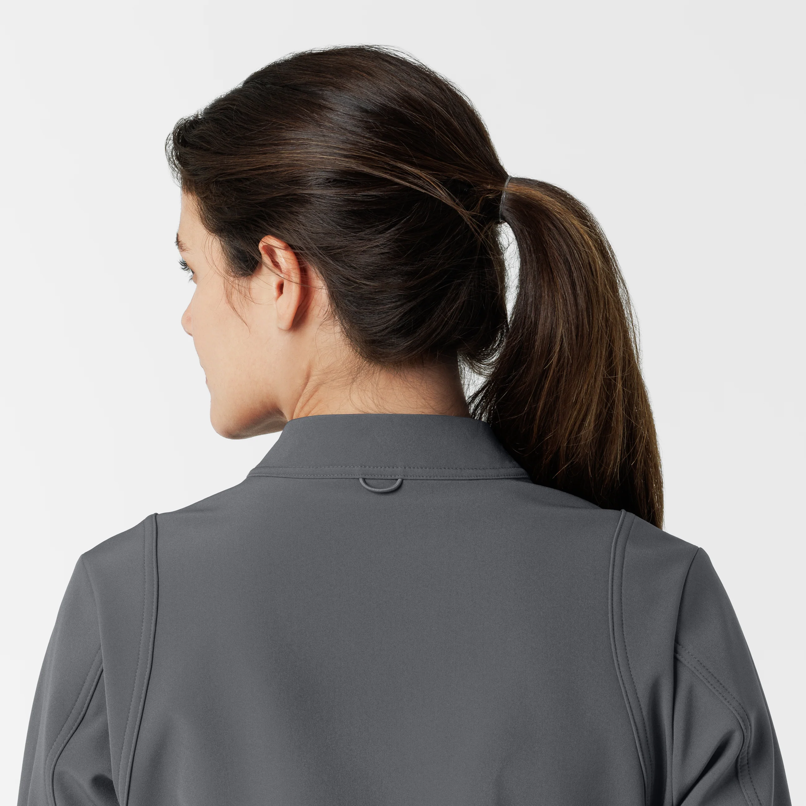 Women's Softshell Scrub Jacket - Pewter - Image 11