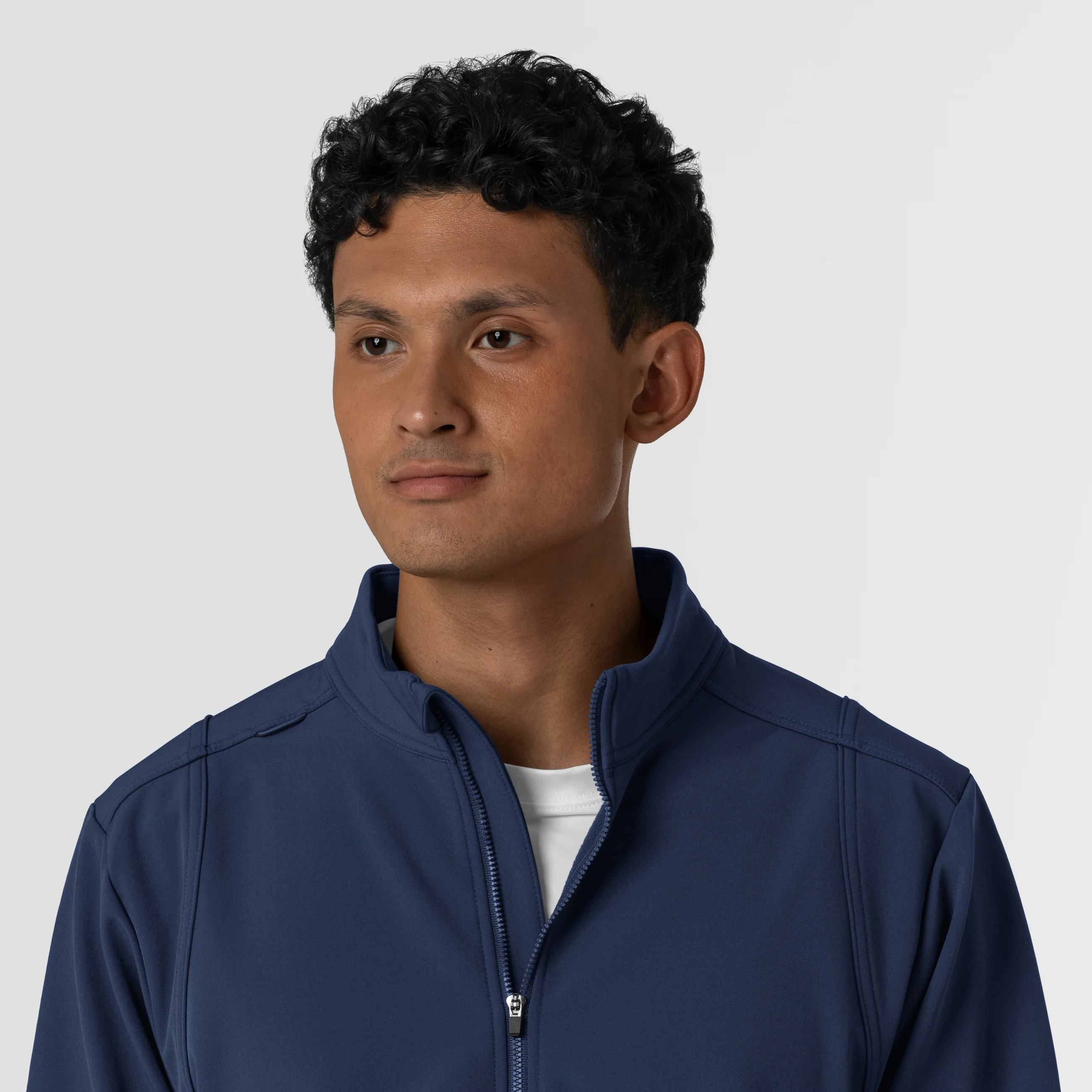 Men's Softshell Scrub Jacket - Navy - Image 6