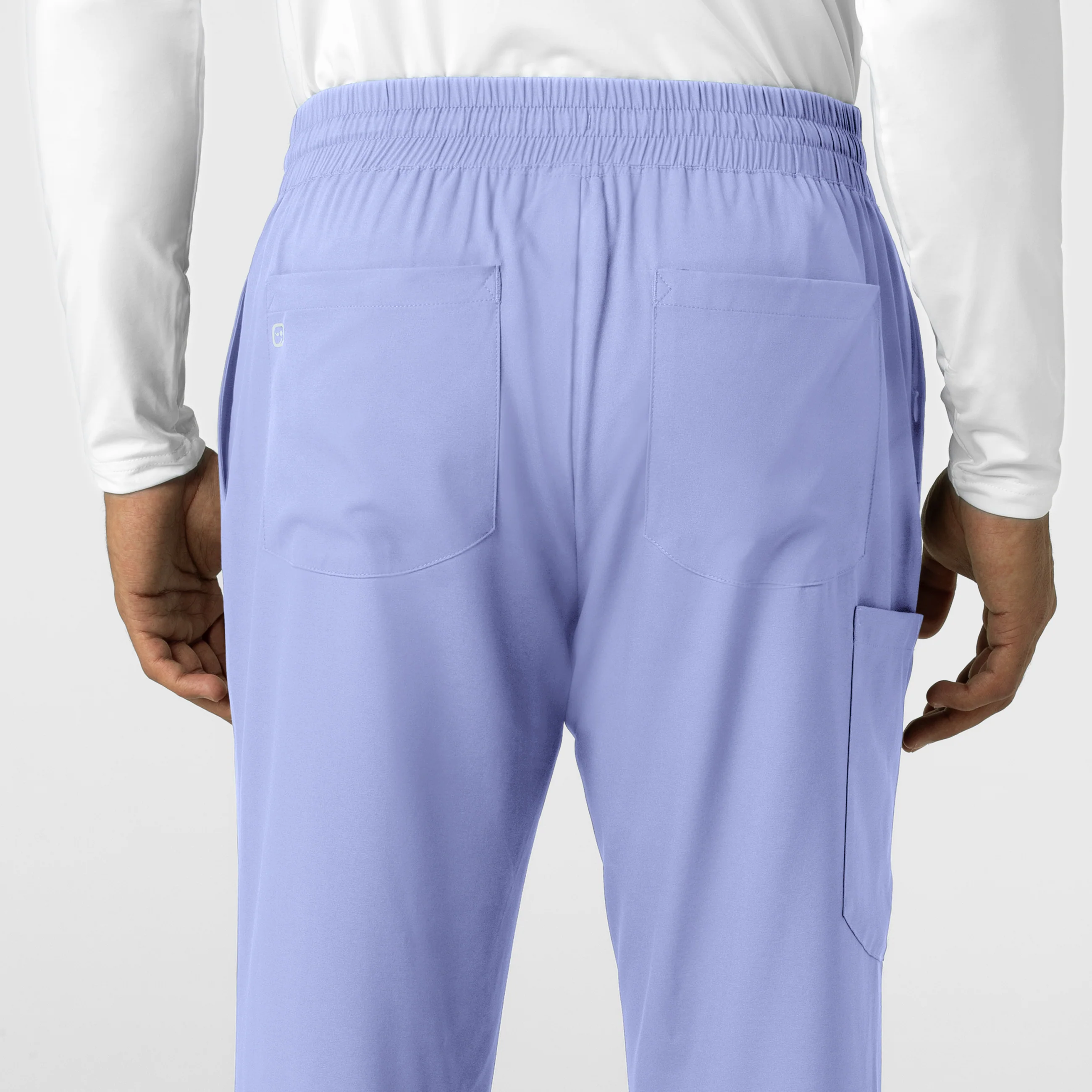 Boundless Men's Straight Leg Scrub Pant - Ceil Blue - Image 7
