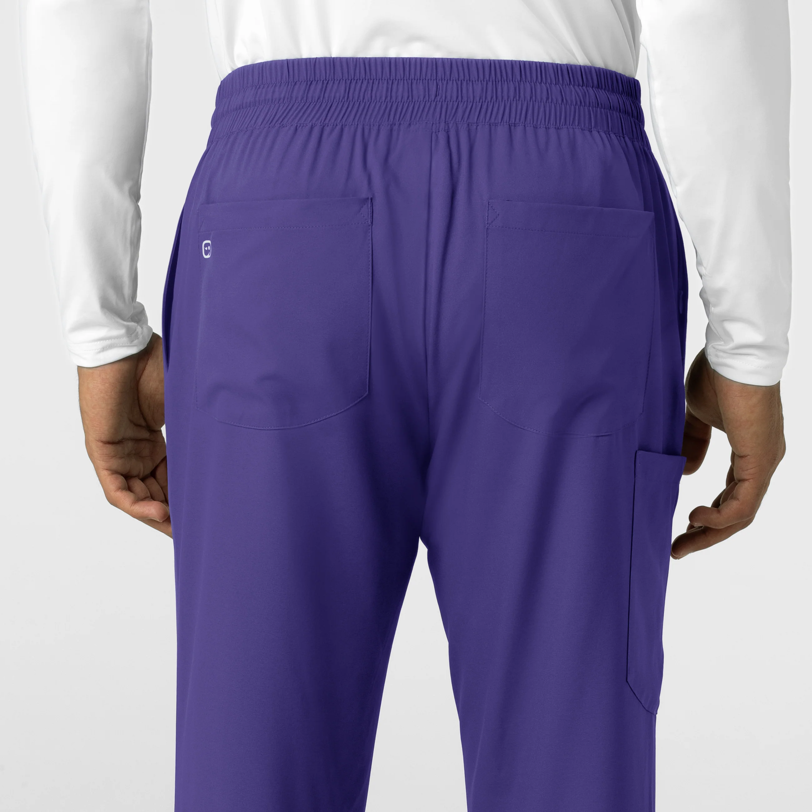 Boundless Men's Straight Leg Scrub Pant - Grape - Image 7