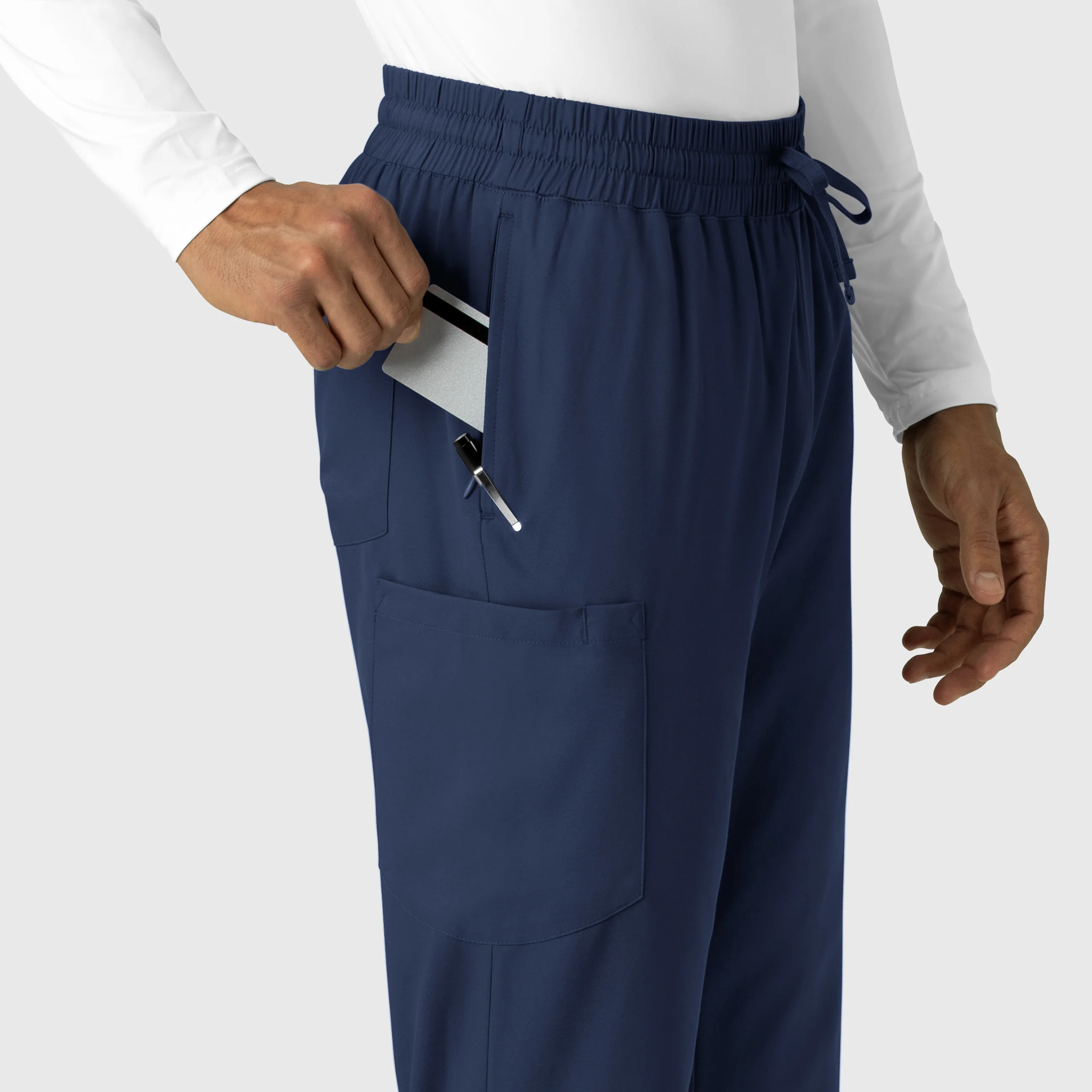 Boundless Men's Straight Leg Scrub Pant - Navy - Image 5