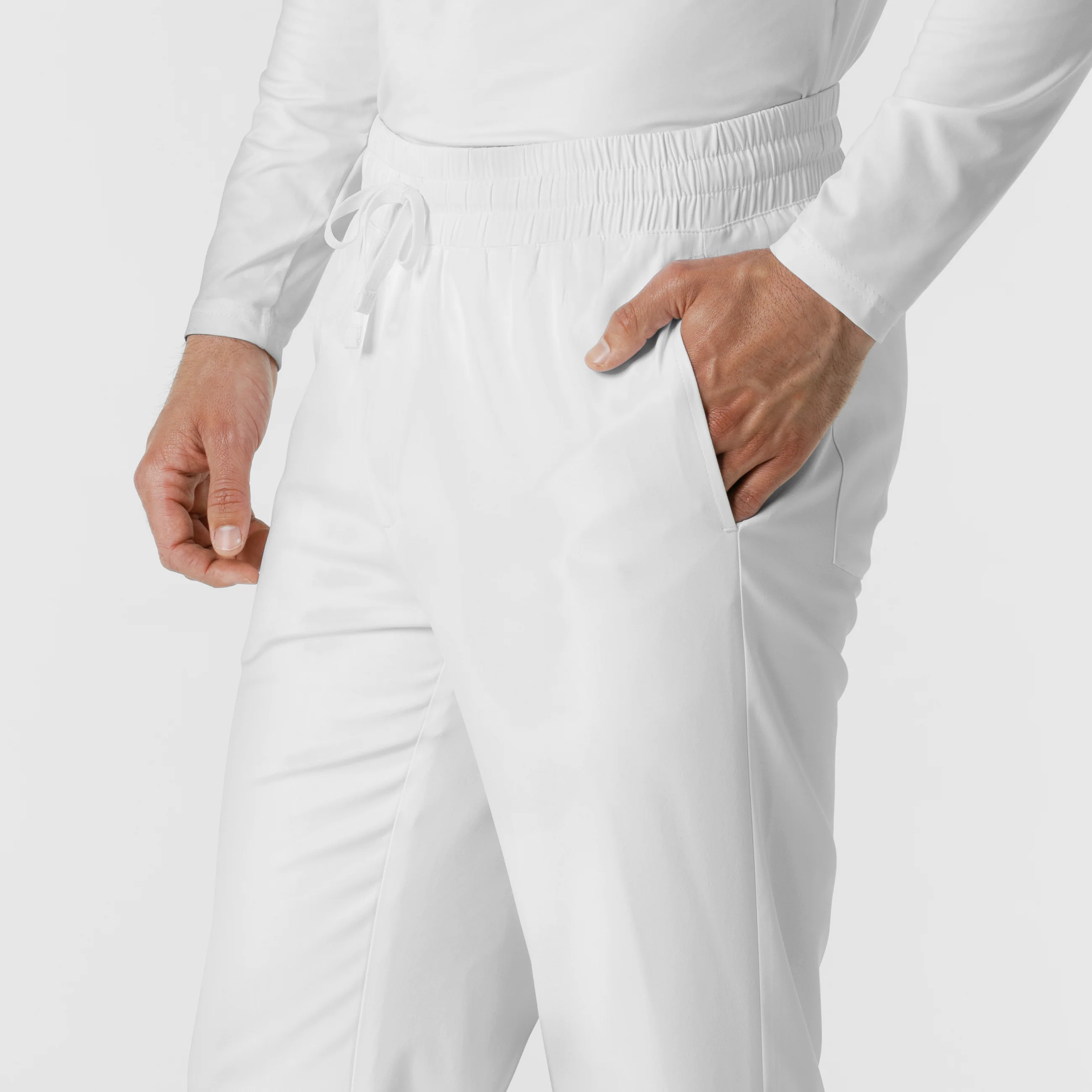 Boundless Men's Straight Leg Scrub Pant - White - Image 8
