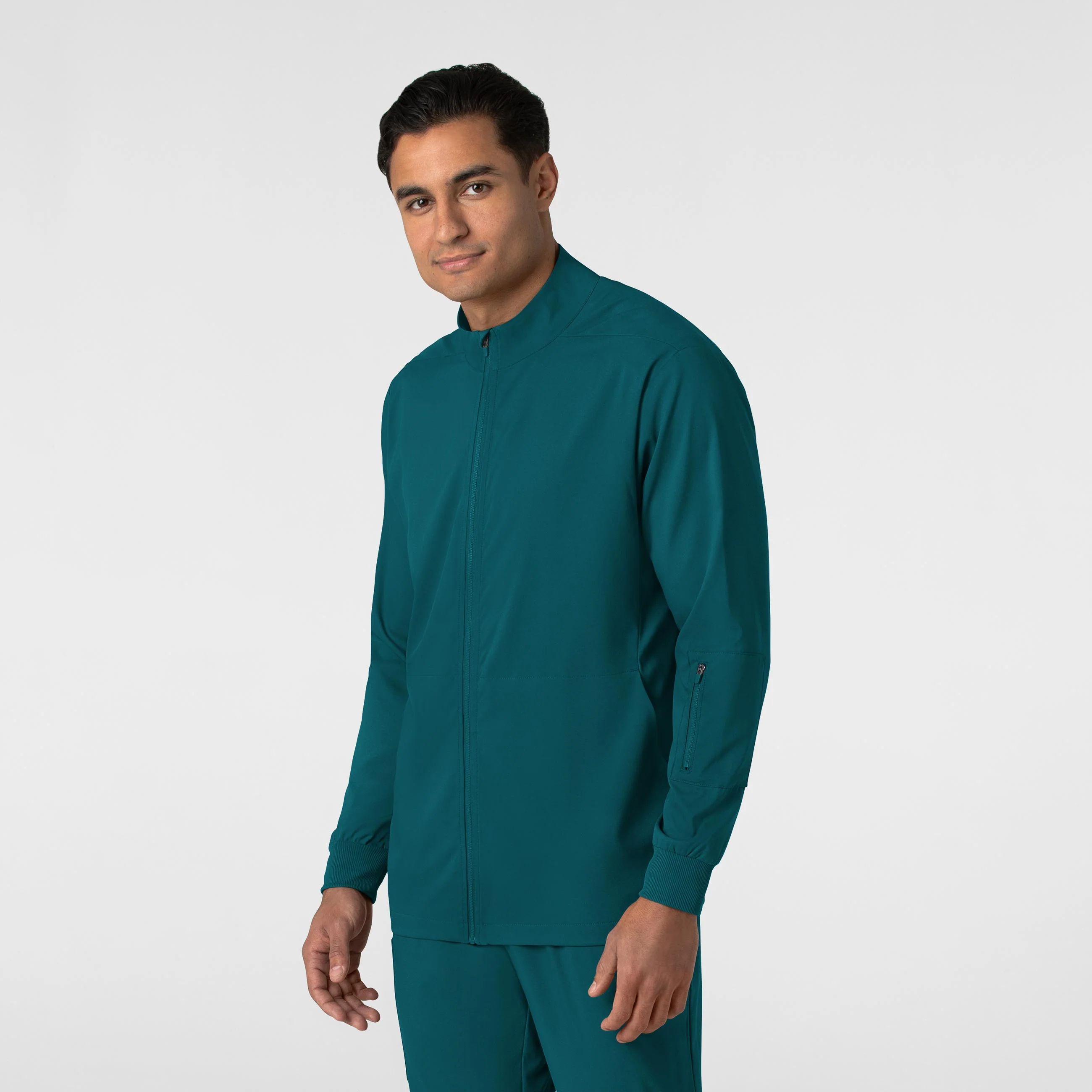 Boundless Men's Warm Up Scrub Jacket - Caribbean - Image 4