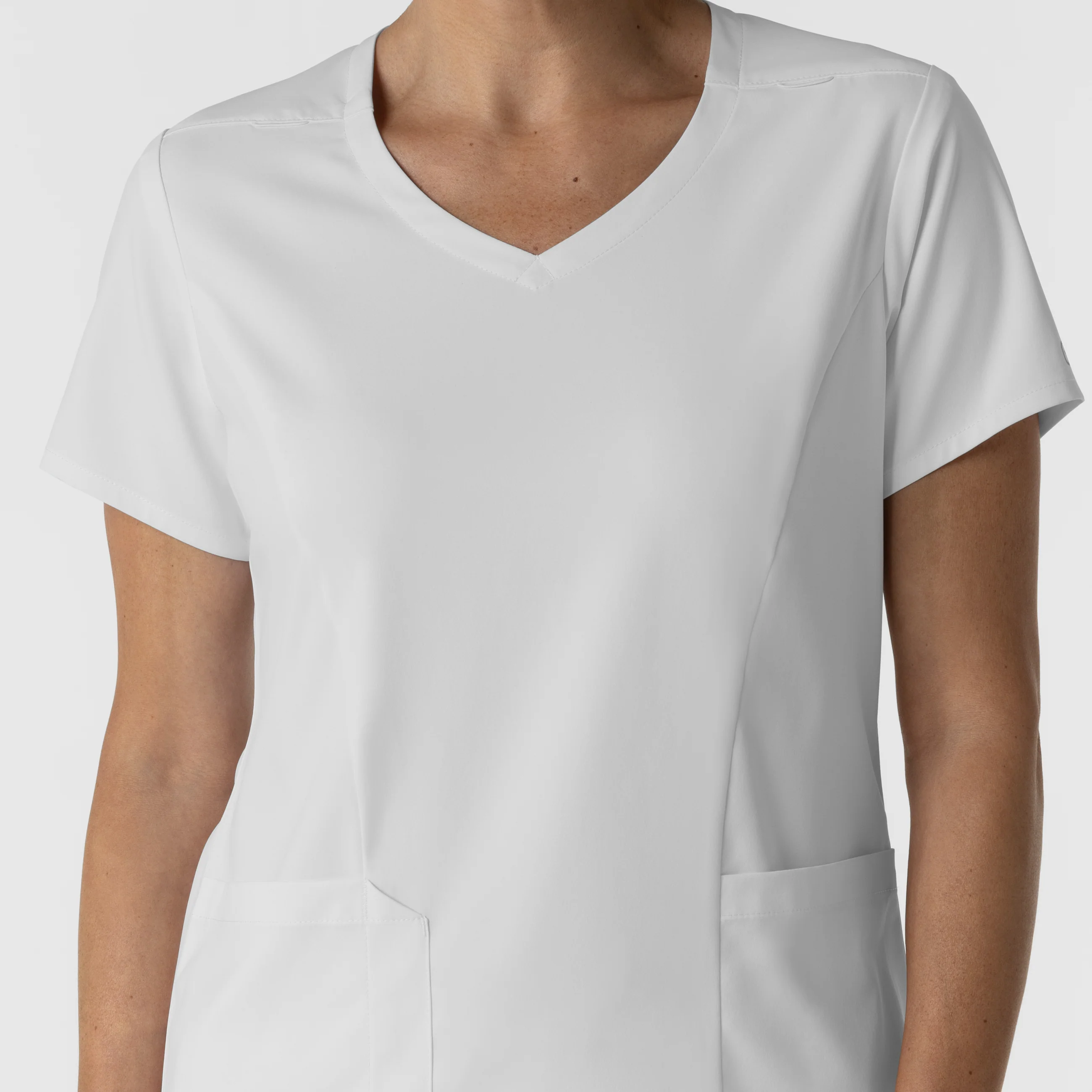Boundless Women's 2-Pocket V-Neck Scrub Top - White - Image 5