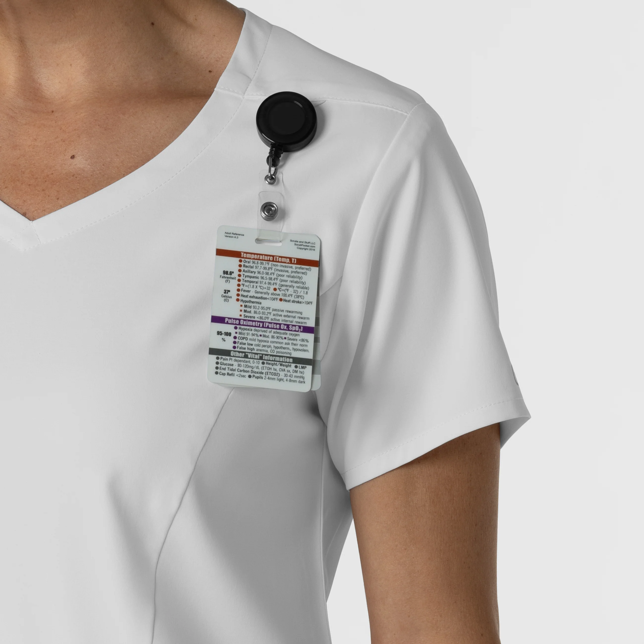 Boundless Women's 2-Pocket V-Neck Scrub Top - White - Image 6