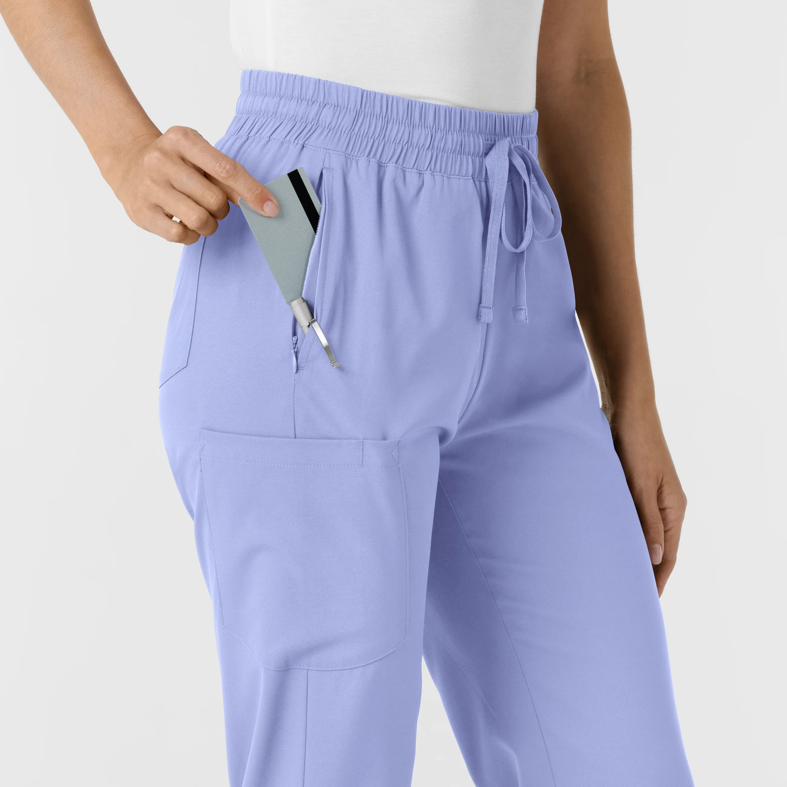 Boundless Women's Bootcut Scrub Pant - Ceil Blue - Image 6