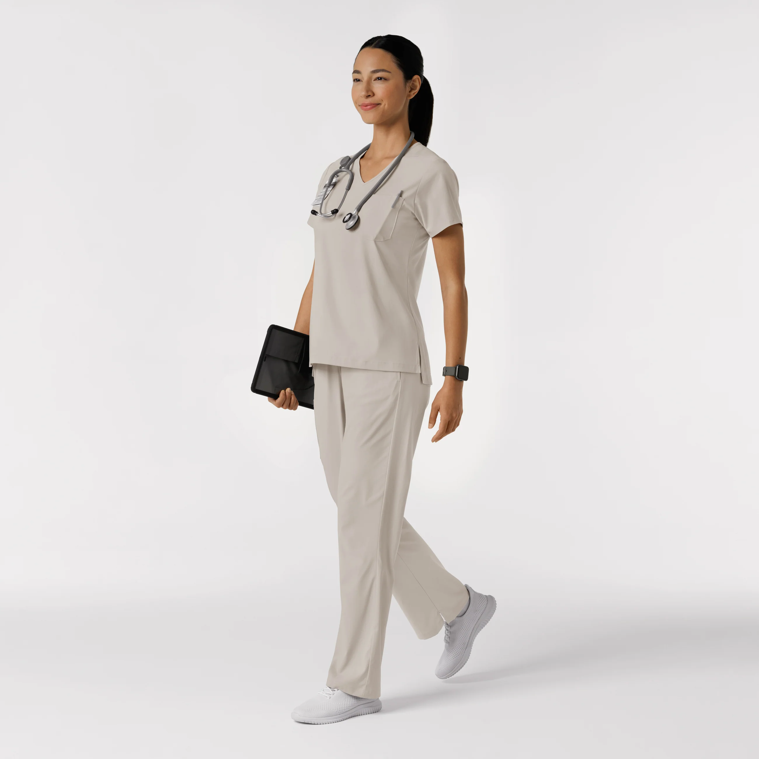 Boundless Women's Bootcut Scrub Pant - Cloud - Image 3