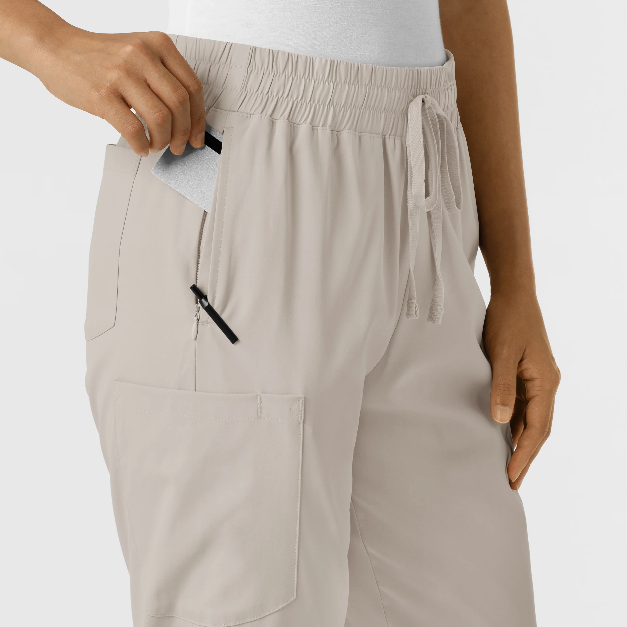 Boundless Women's Bootcut Scrub Pant - Cloud - Image 8