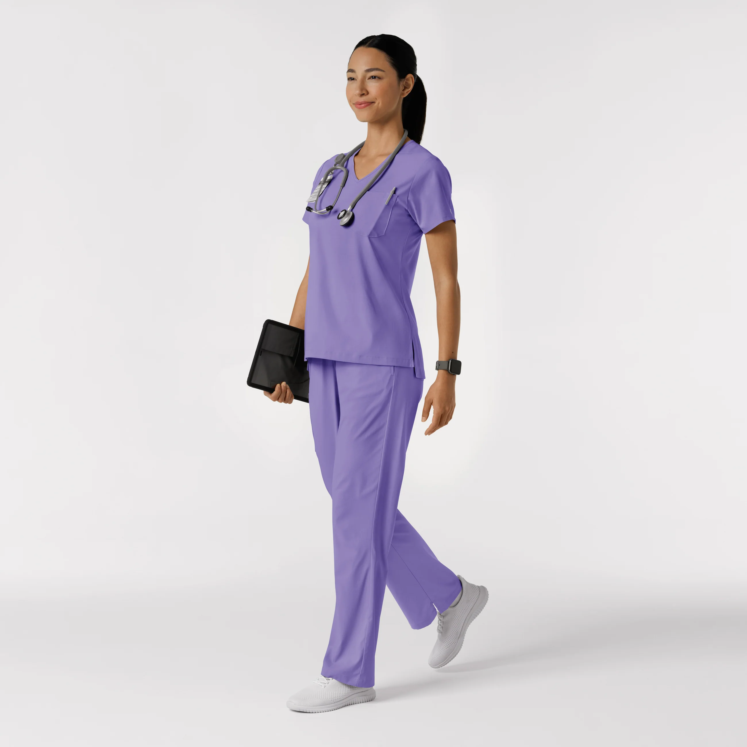 Boundless Women's Bootcut Scrub Pant - Iris Purple - Image 4