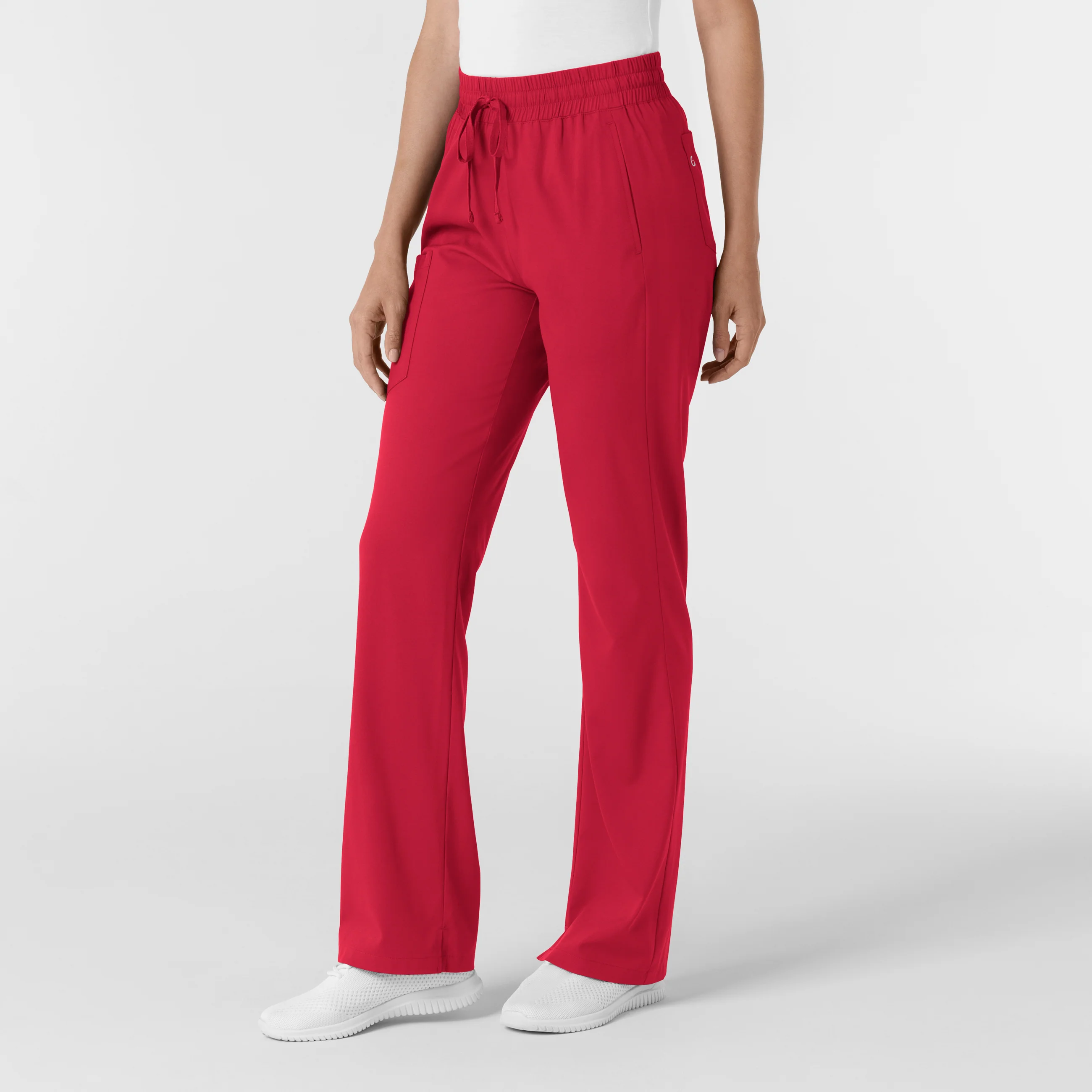 Boundless Women's Bootcut Scrub Pant - Red - Image 4