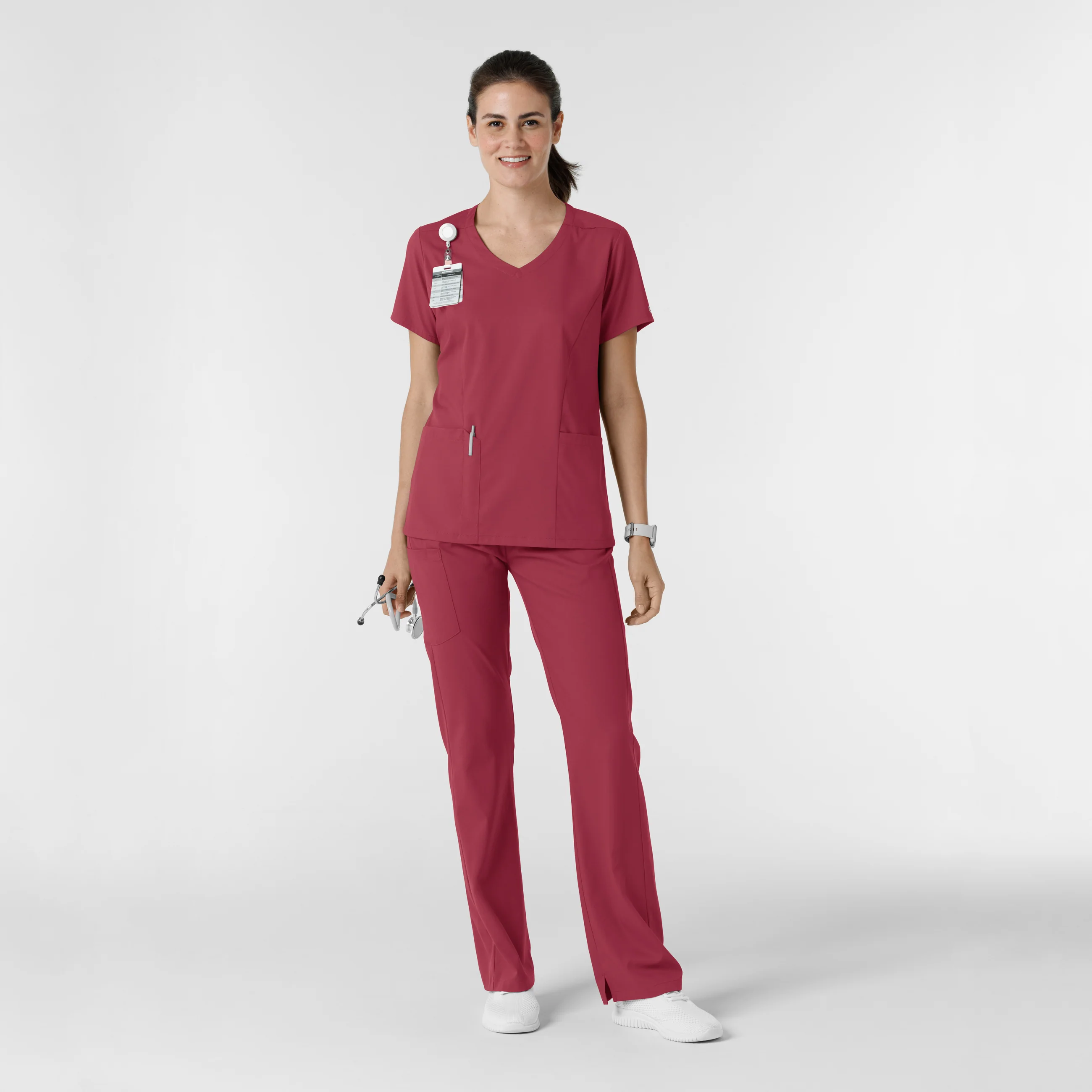 Boundless Women's Bootcut Scrub Pant - Ruby - Image 3