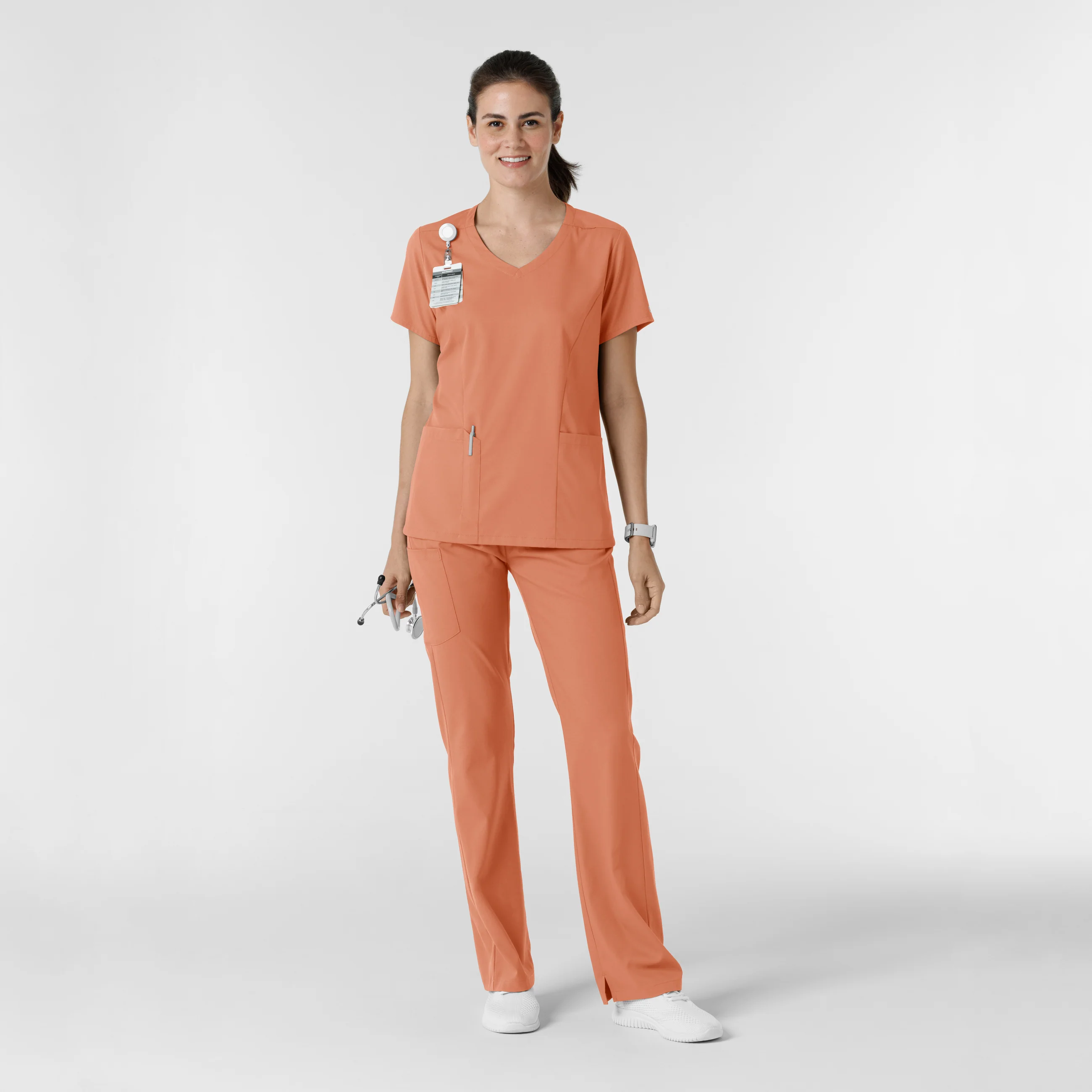 Boundless Women's Bootcut Scrub Pant - Terracotta - Image 3