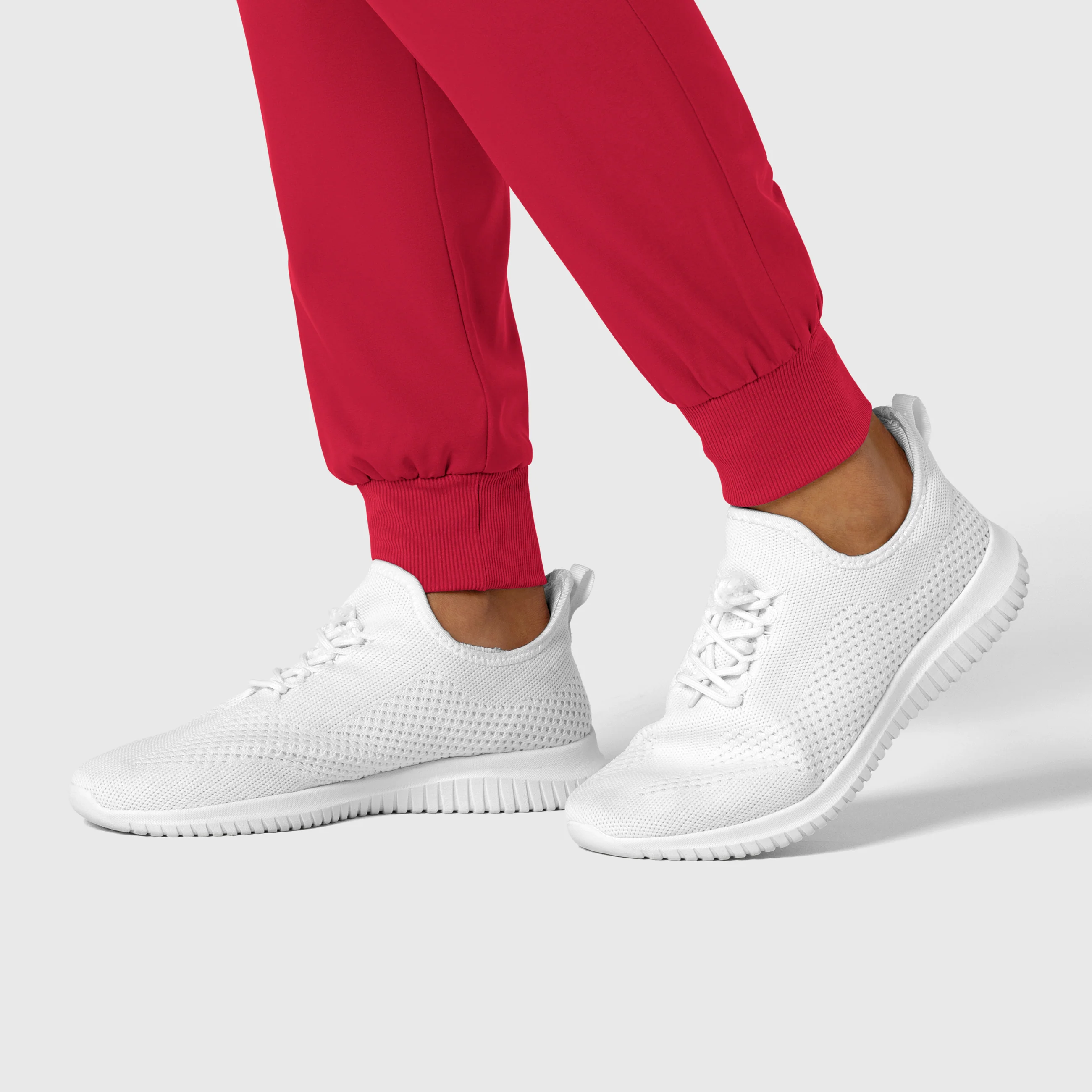 Boundless Women's Jogger Scrub Pant - Red - Image 7