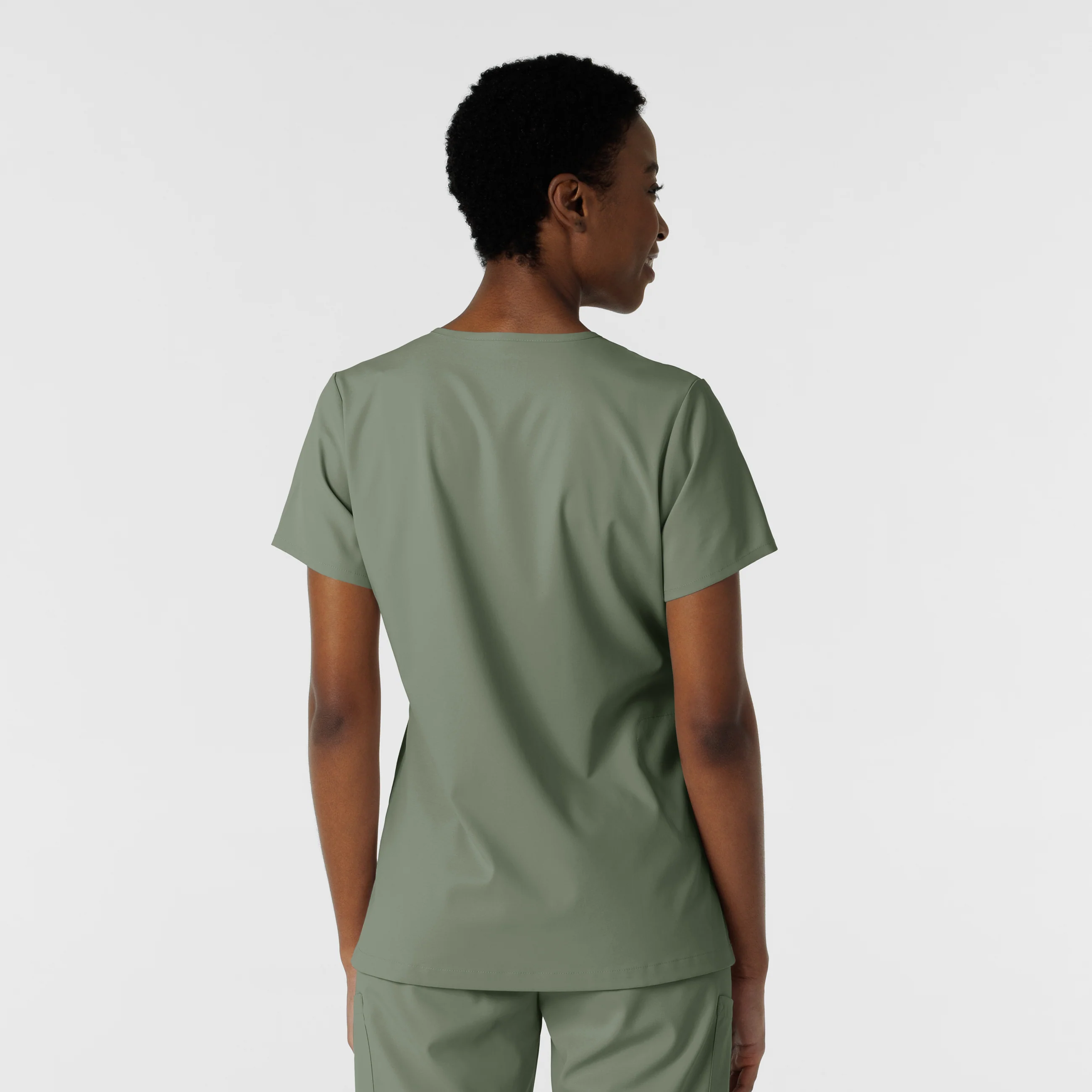 Boundless Women's Tuck-In Scrub Top - Sage - Image 2