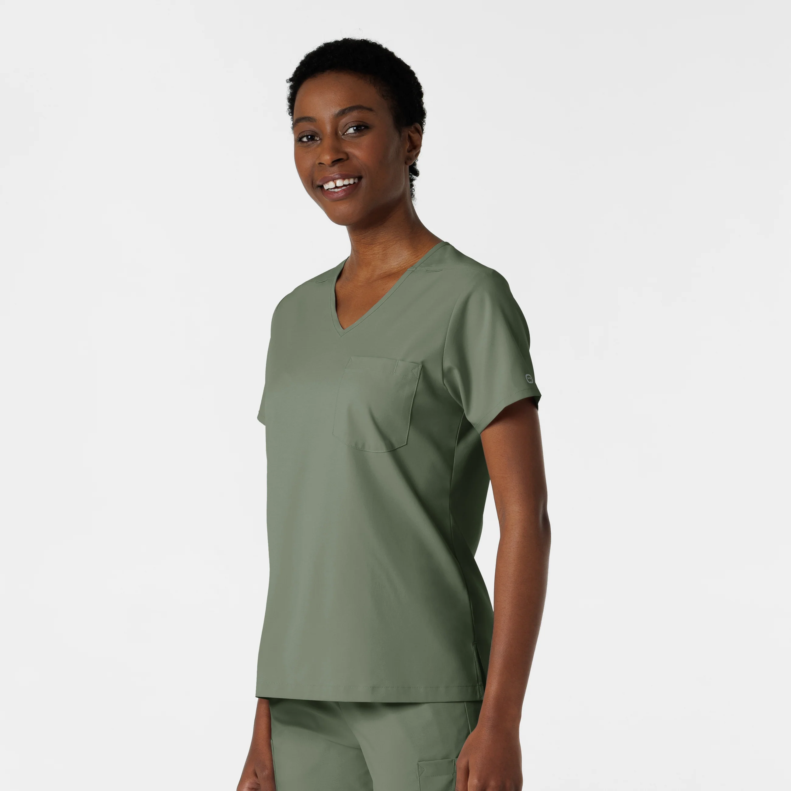 Boundless Women's Tuck-In Scrub Top - Sage - Image 4