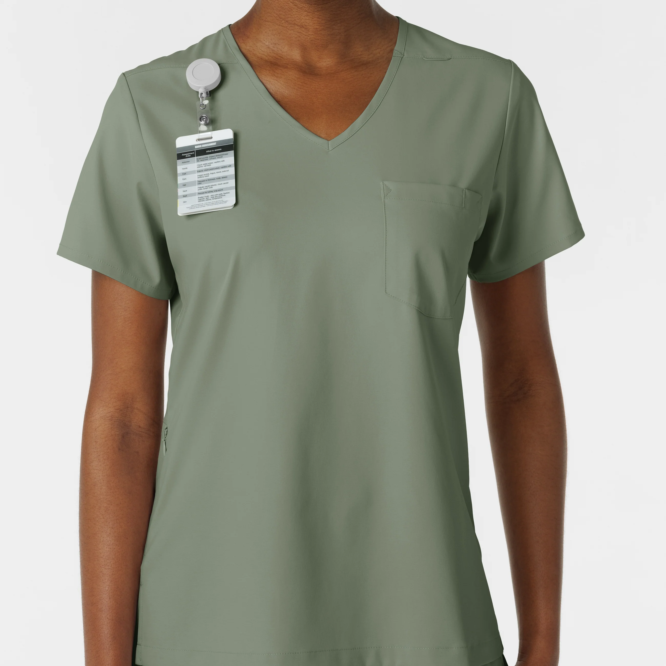 Boundless Women's Tuck-In Scrub Top - Sage - Image 6