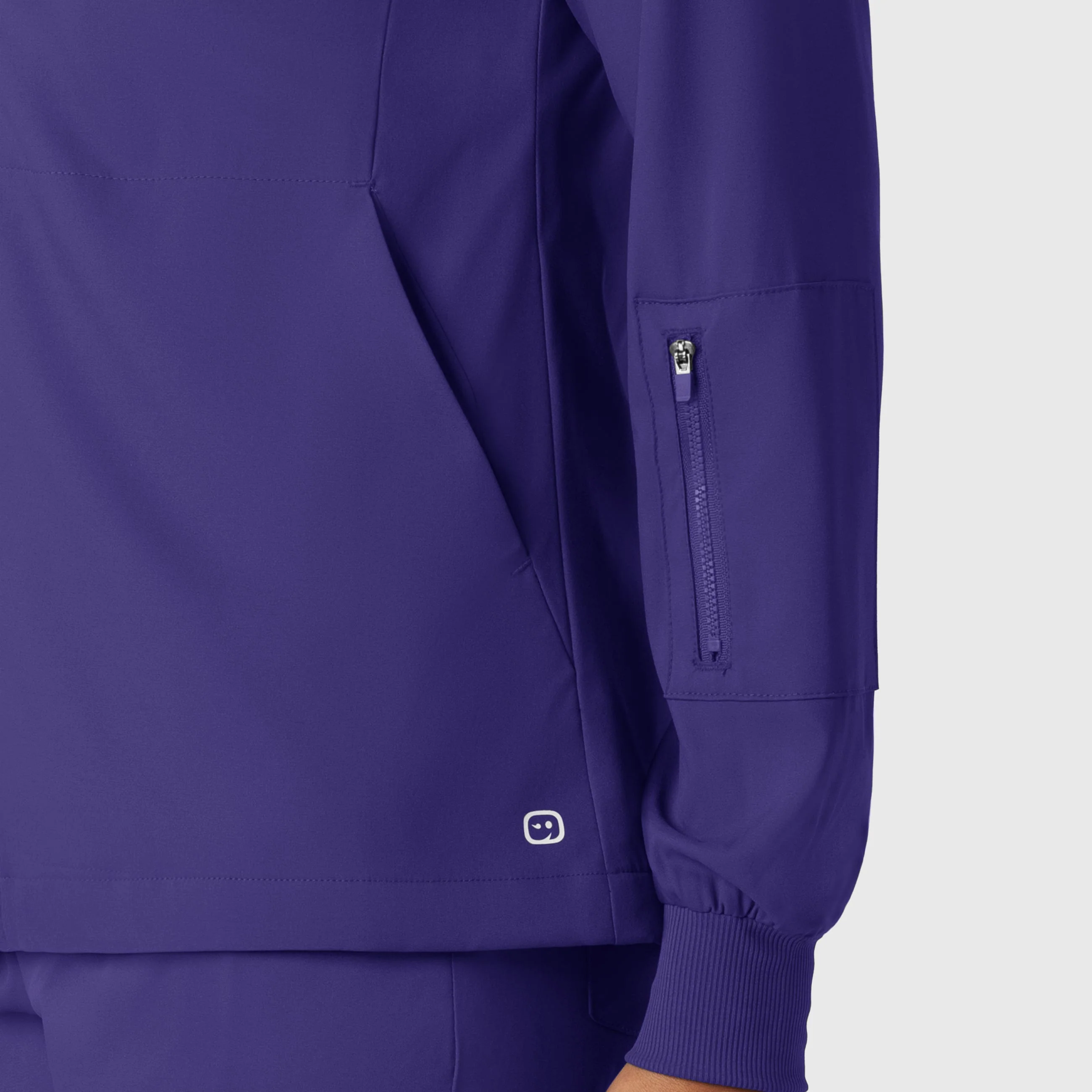 Boundless Women's Warm Up Scrub Jacket - Grape - Image 6