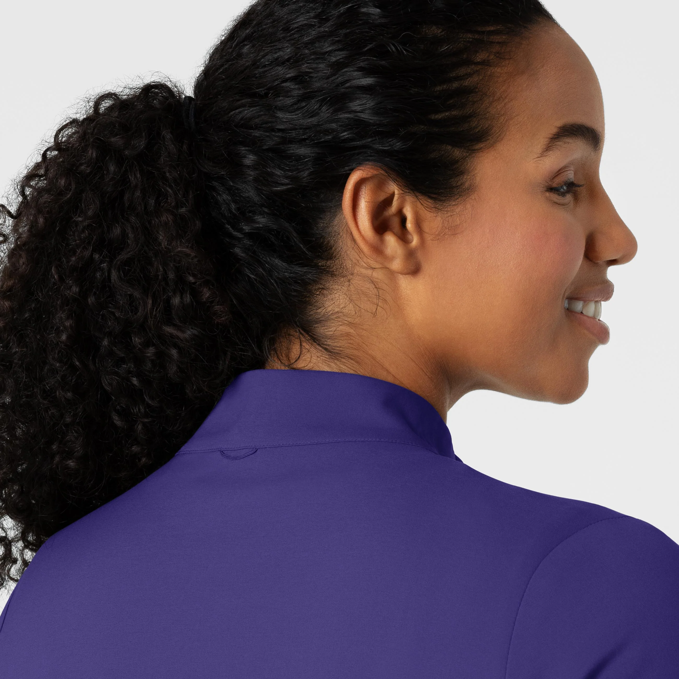 Boundless Women's Warm Up Scrub Jacket - Grape - Image 8