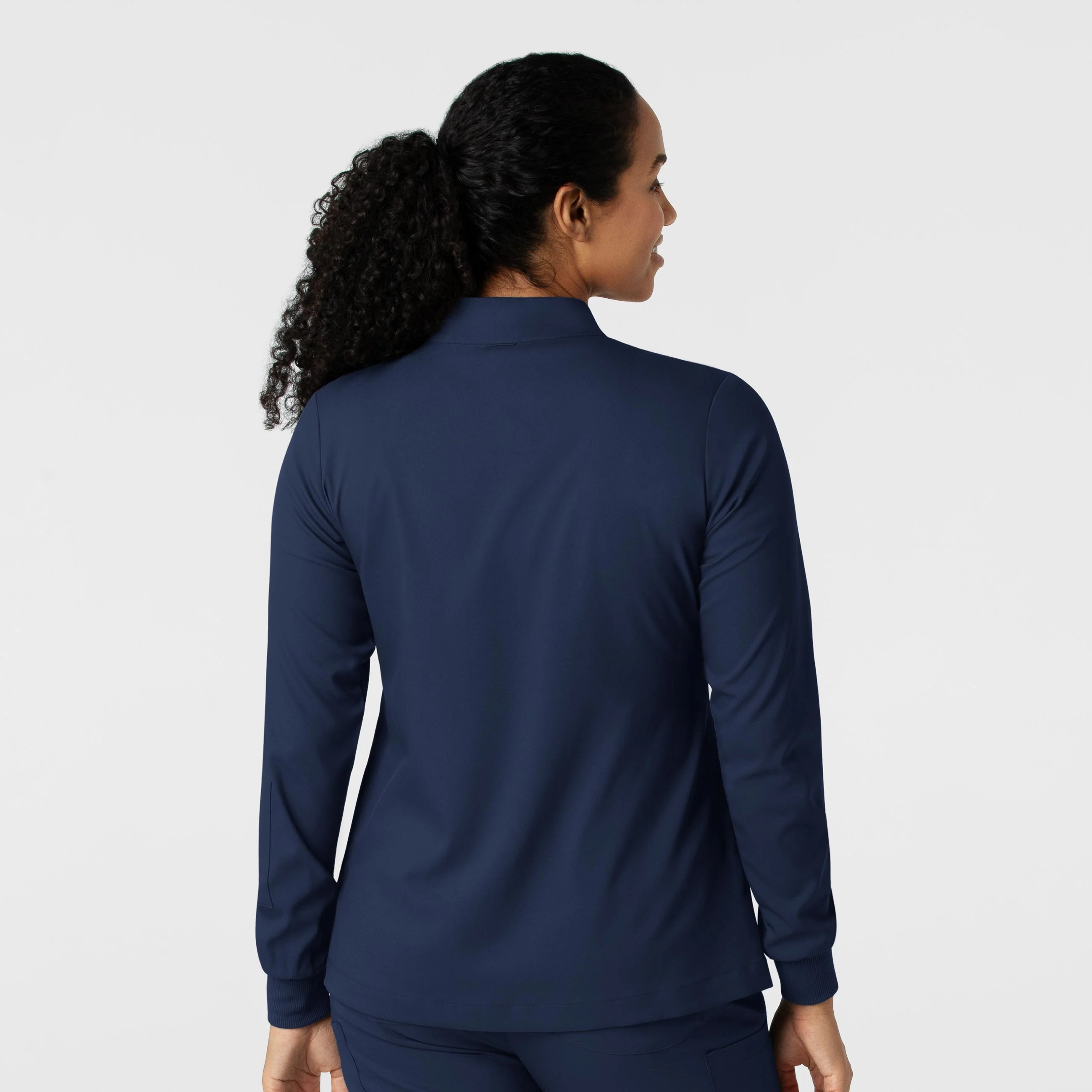 Boundless Women's Warm Up Scrub Jacket - Navy - Image 2