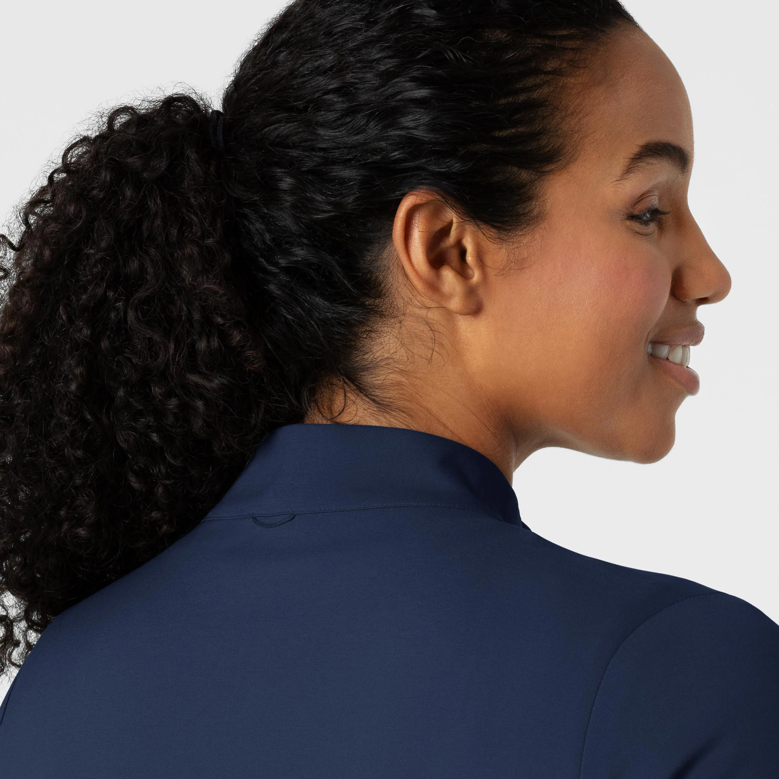 Boundless Women's Warm Up Scrub Jacket - Navy - Image 8