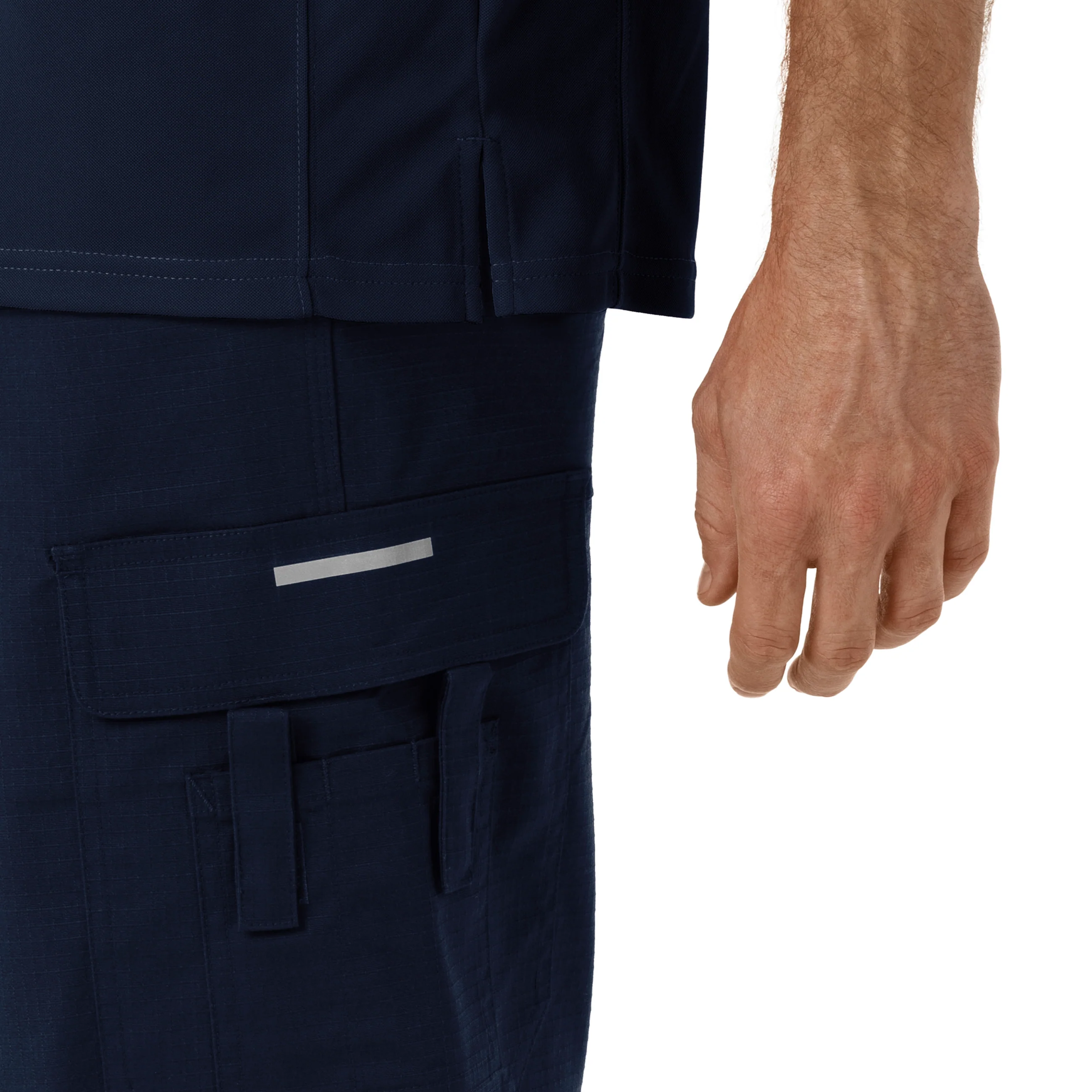 Carhartt Rugged Flex RSCU Men's Lightweight Short Sleeve Polo Scrub Top - Dark Navy - Image 11