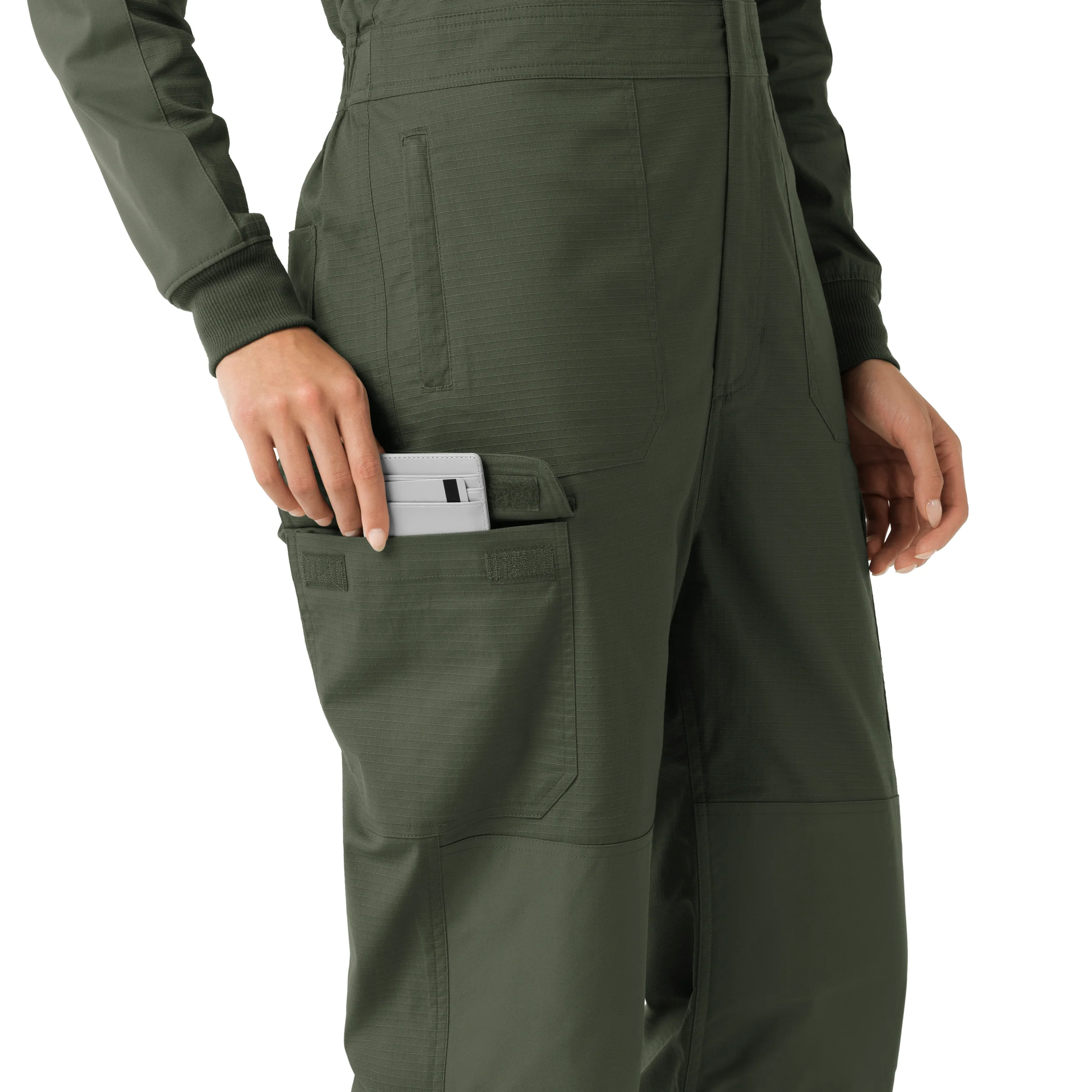 Carhartt Rugged Flex RSCU Women's Ripstop Coverall - Olive - Image 11