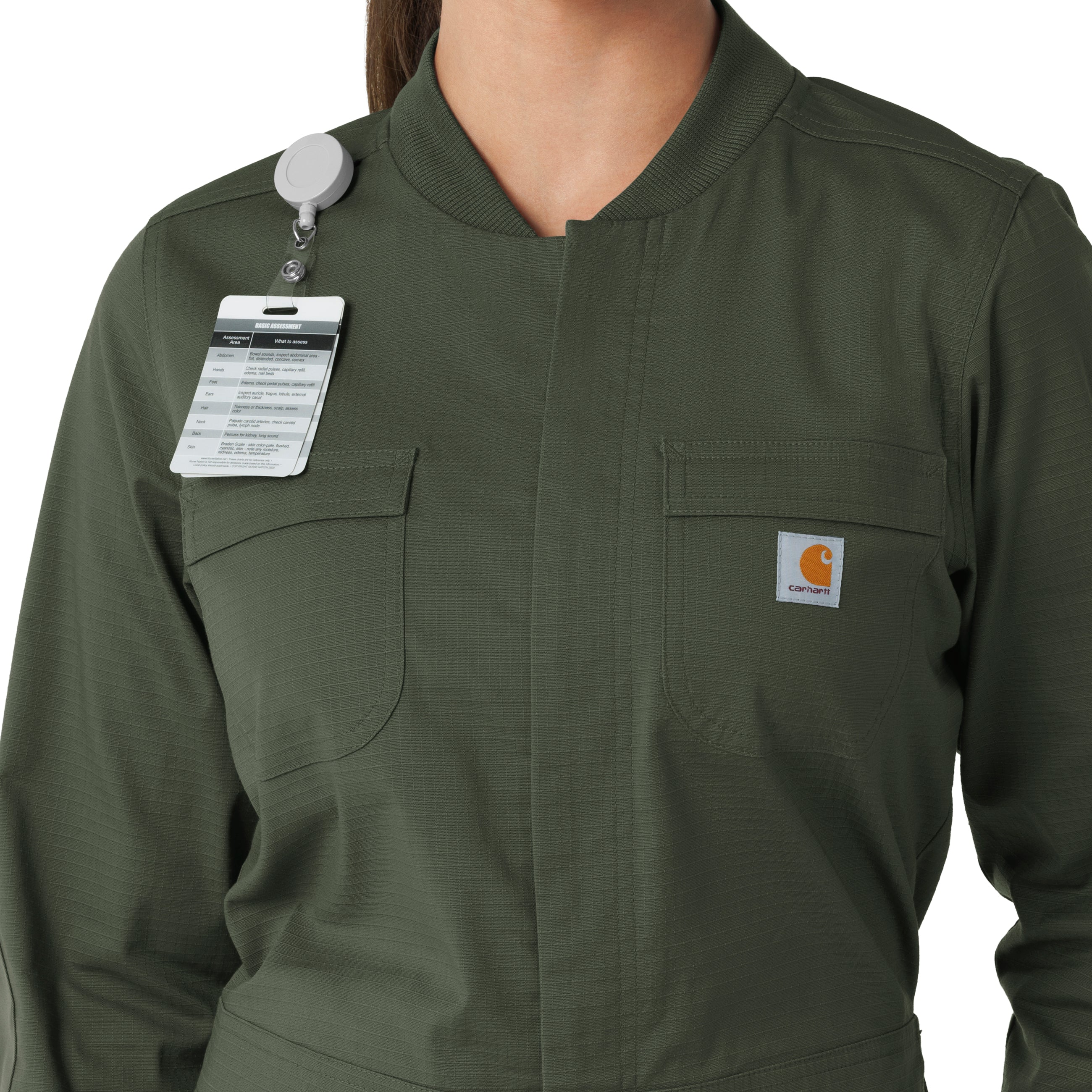 Carhartt Rugged Flex RSCU Women's Ripstop Coverall - Olive - Image 7
