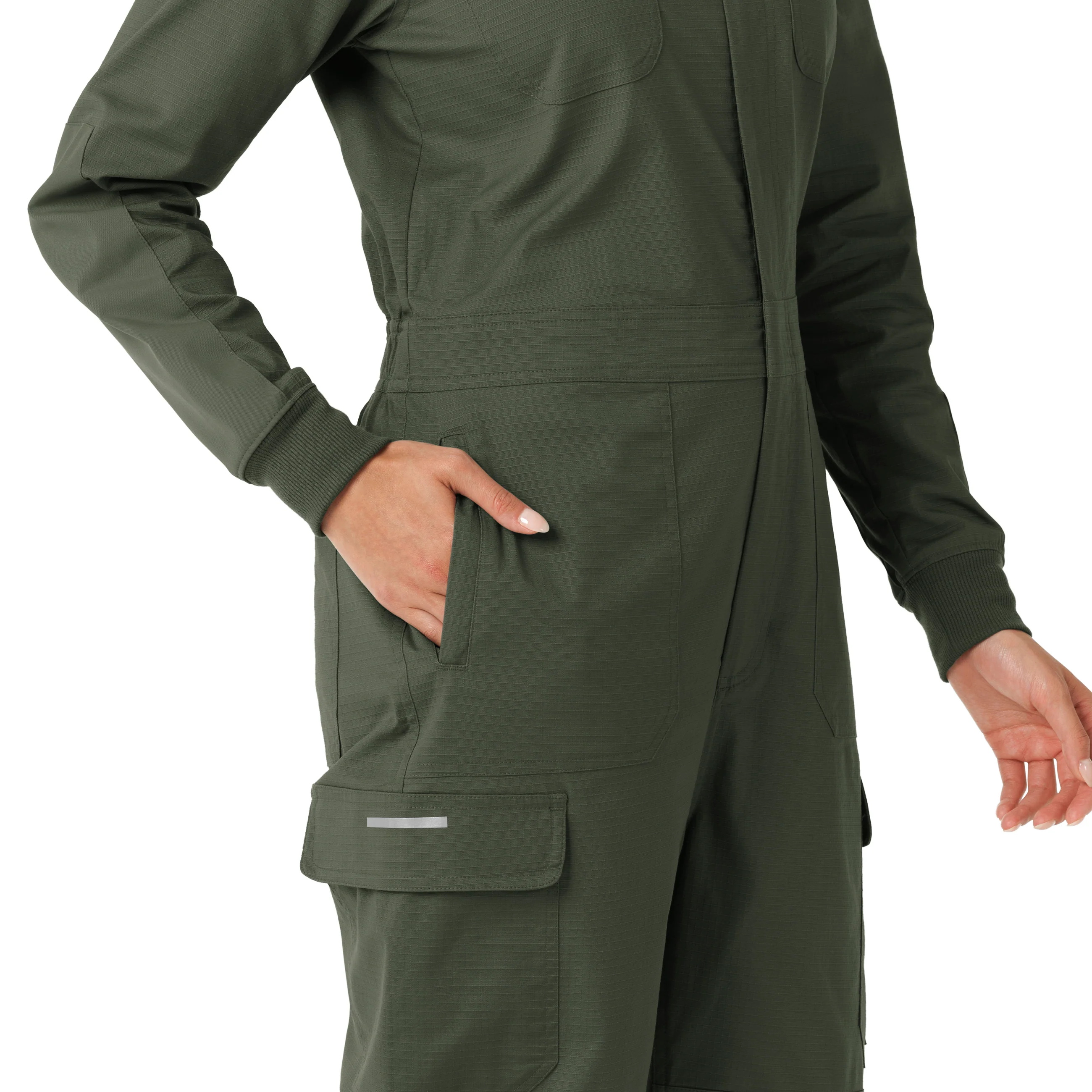 Carhartt Rugged Flex RSCU Women's Ripstop Coverall - Olive - Image 9