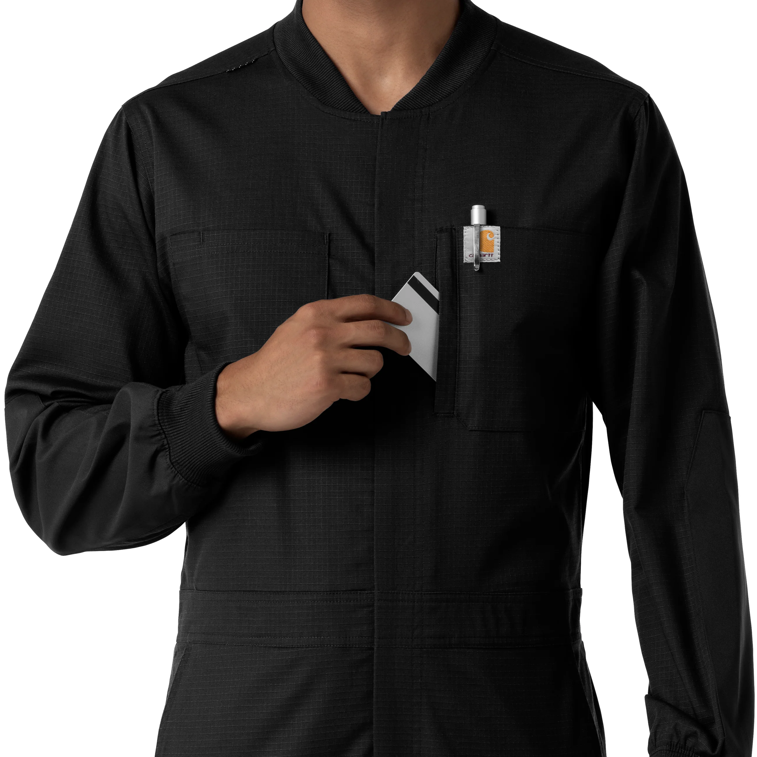 Carhartt Rugged Flex RSCU Men's Ripstop Coverall - Black - Image 8