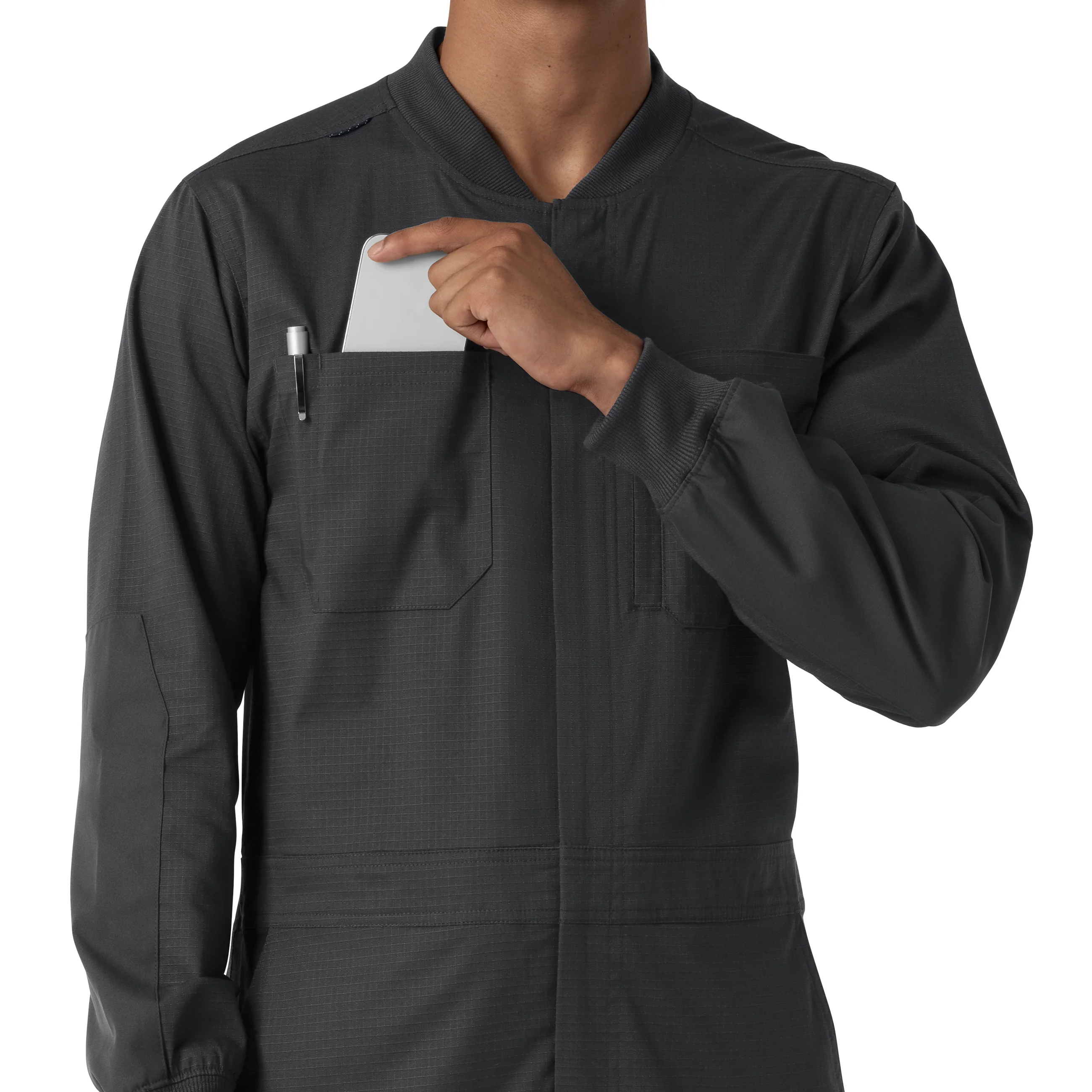 Carhartt Rugged Flex RSCU Men's Ripstop Coverall - Pewter - Image 8