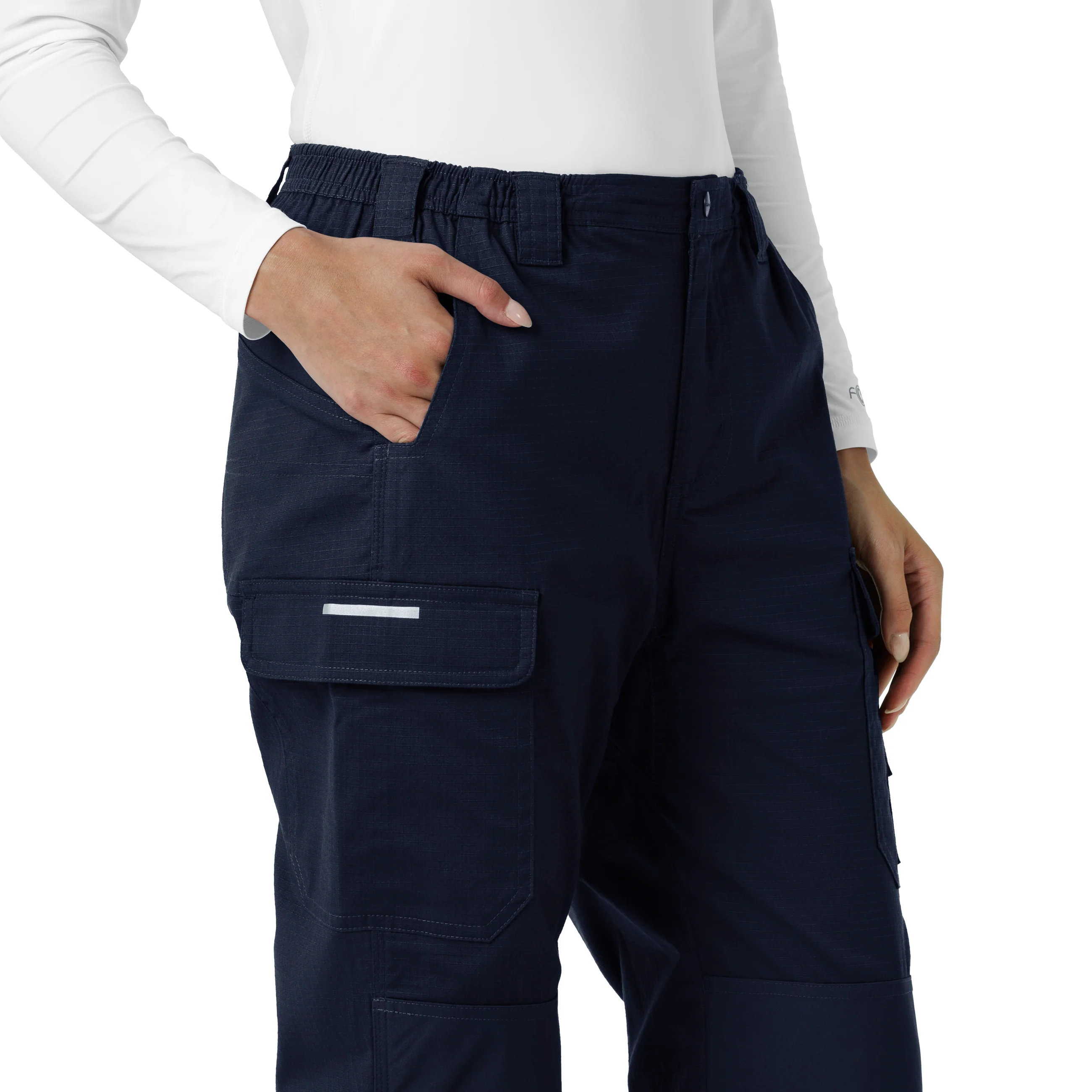 Carhartt Rugged Flex RSCU Women's Ripstop Cargo Pants - Dark Navy - Image 6