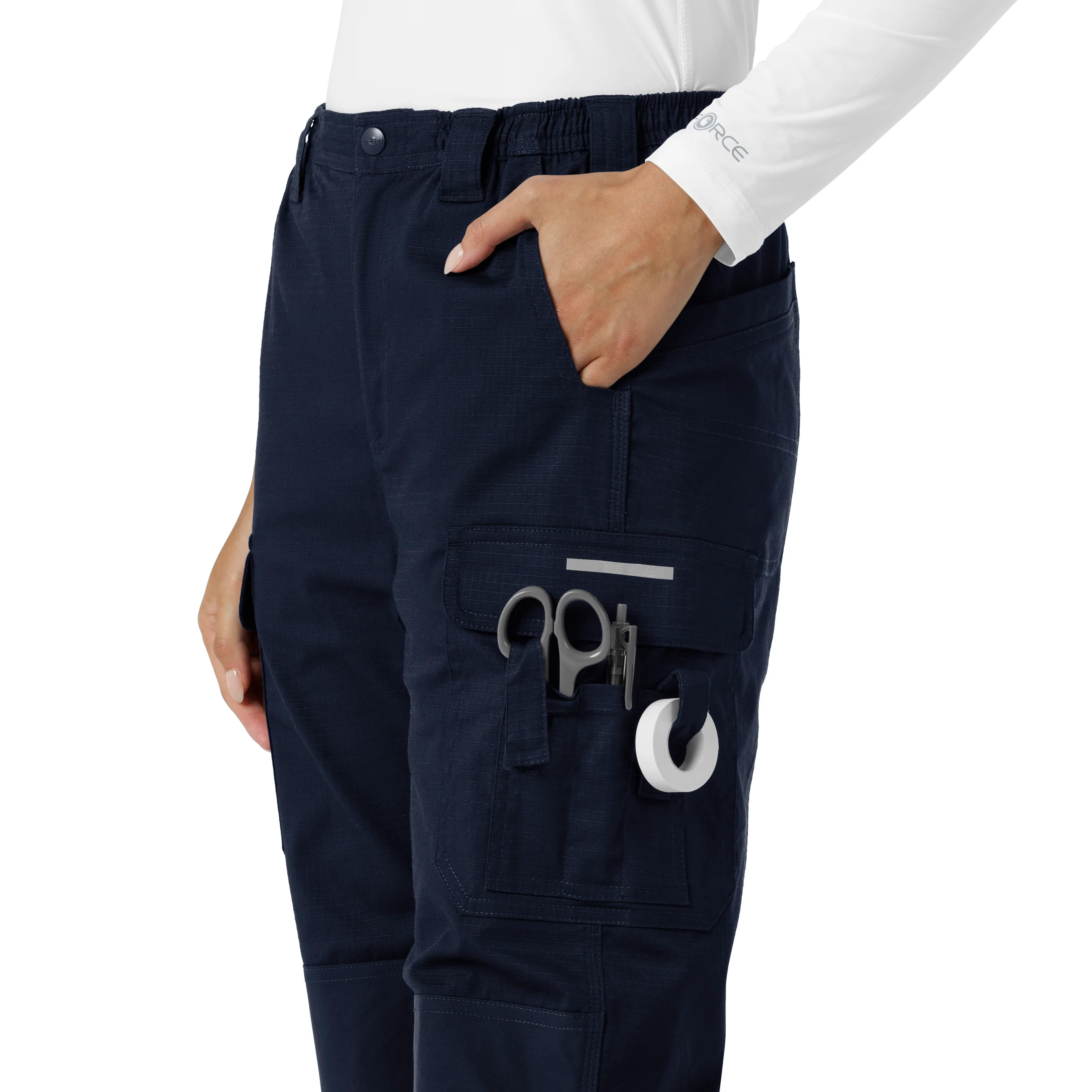Carhartt Rugged Flex RSCU Women's Ripstop Cargo Pants - Dark Navy - Image 7