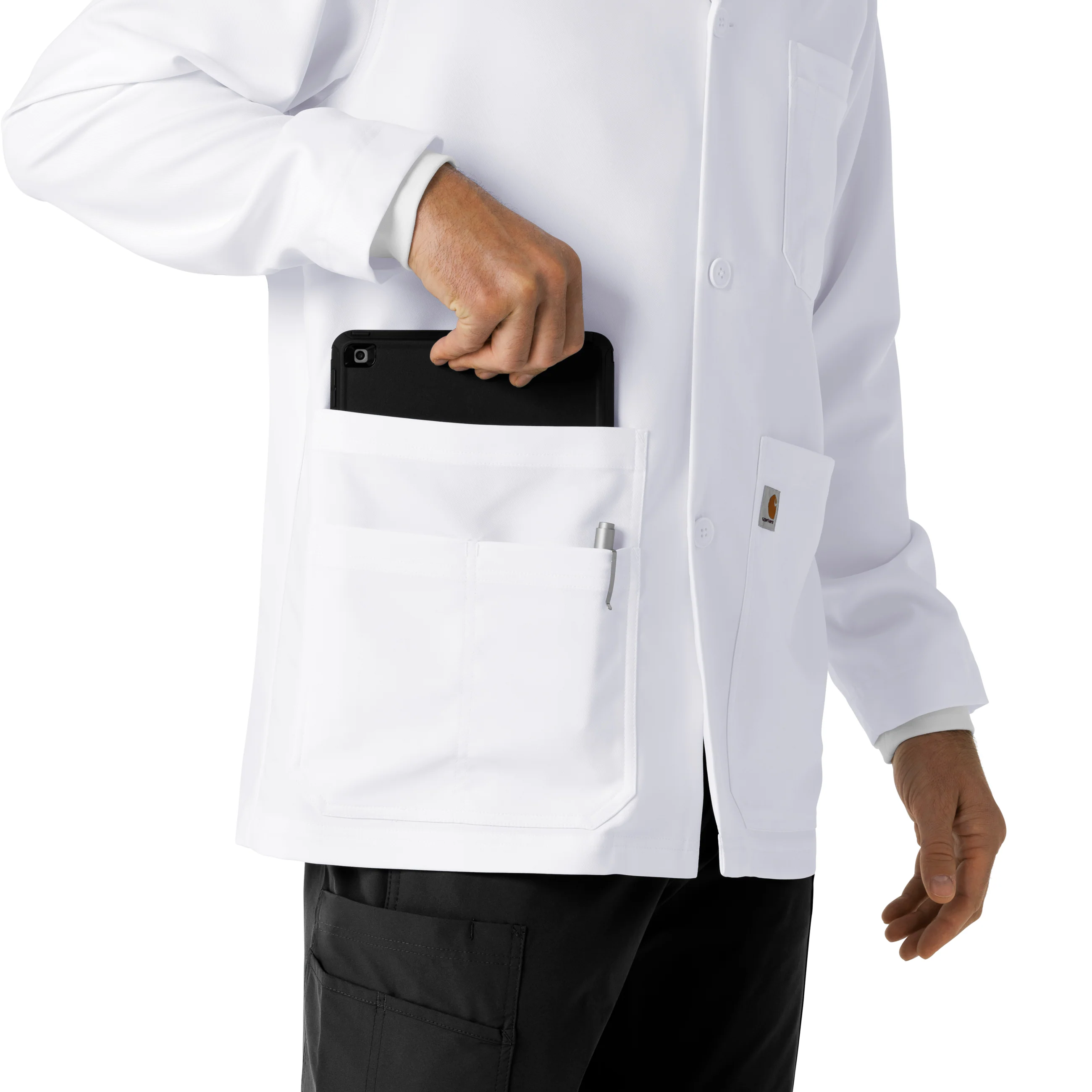 Carhartt Men's Consultation Lab Coat - White - Image 8