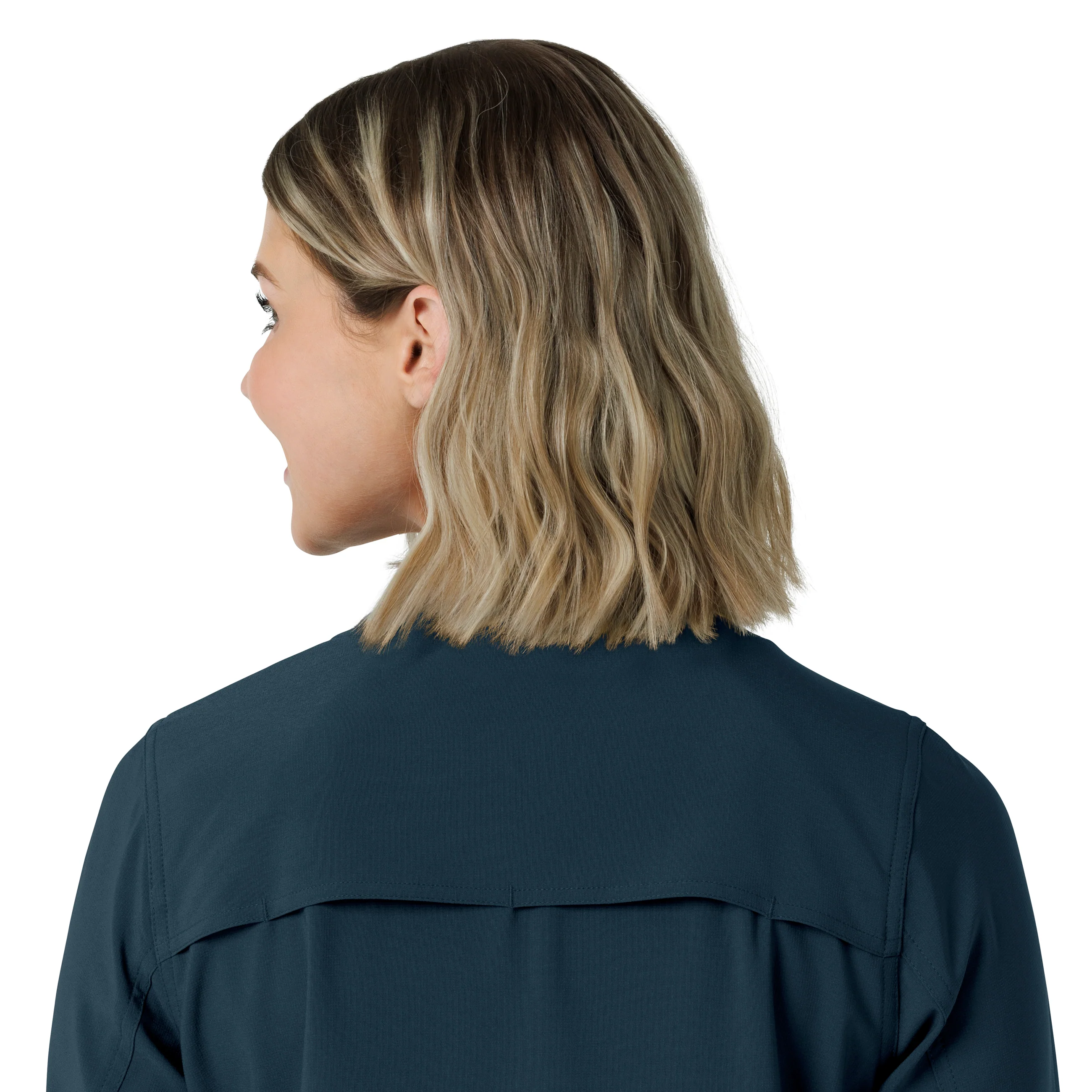 Carhartt Force Cross-Flex Women's Lightweight Scrub Jacket - Navy - Image 13
