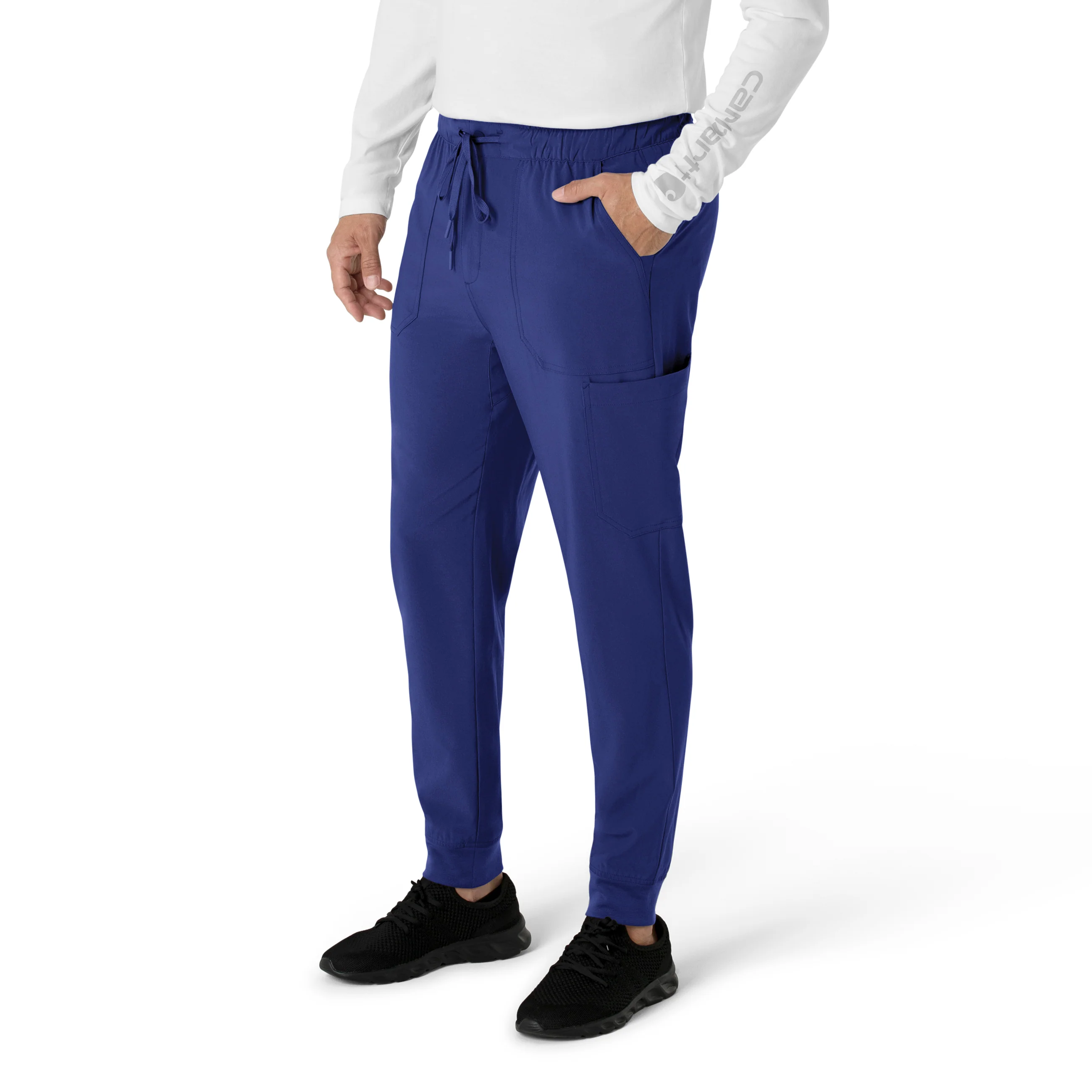 Carhartt Force Cross-Flex Men's Jogger Scrub Pant - Galaxy Blue - Image 4