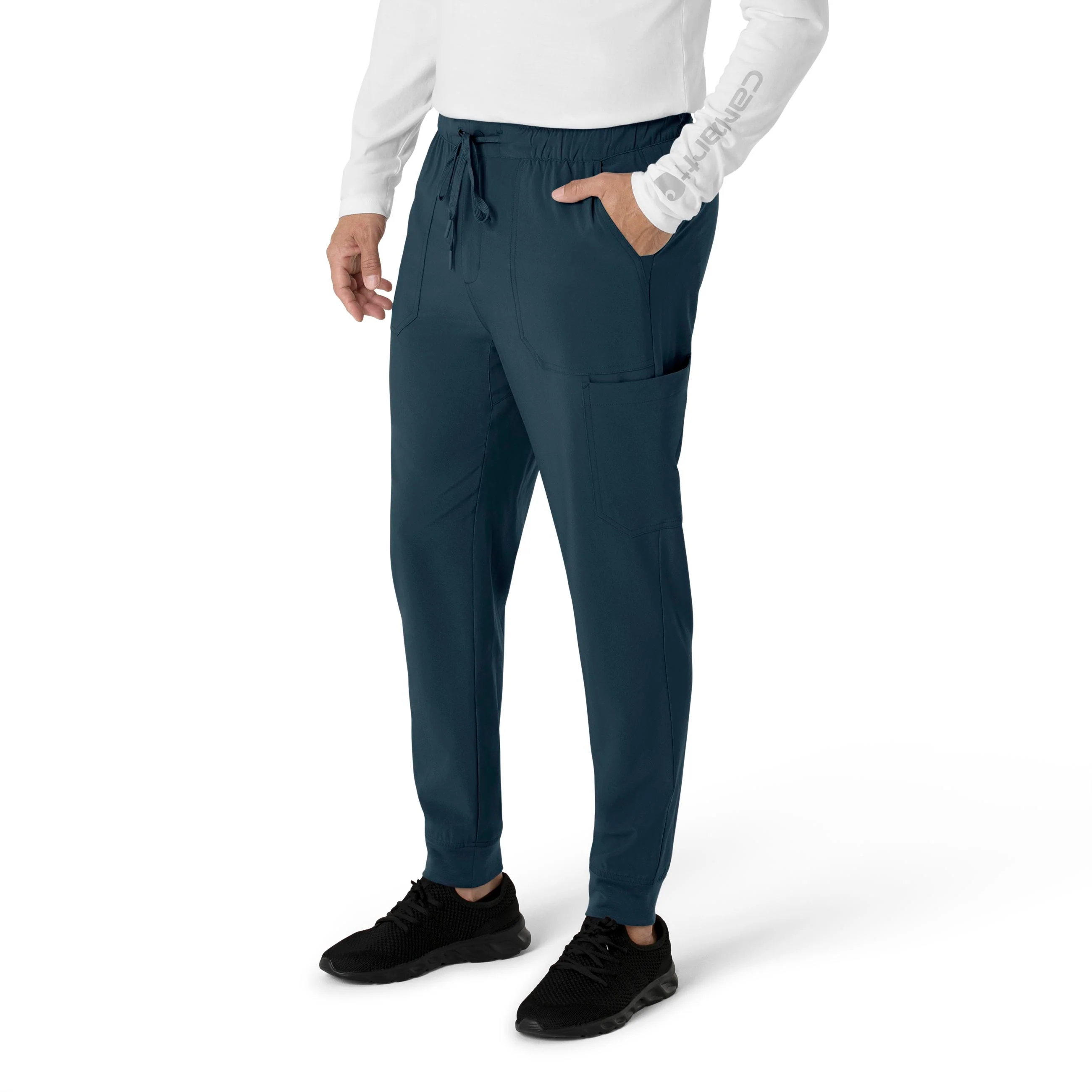 Carhartt Force Cross-Flex Men's Jogger Scrub Pant - Deep Navy - Image 4
