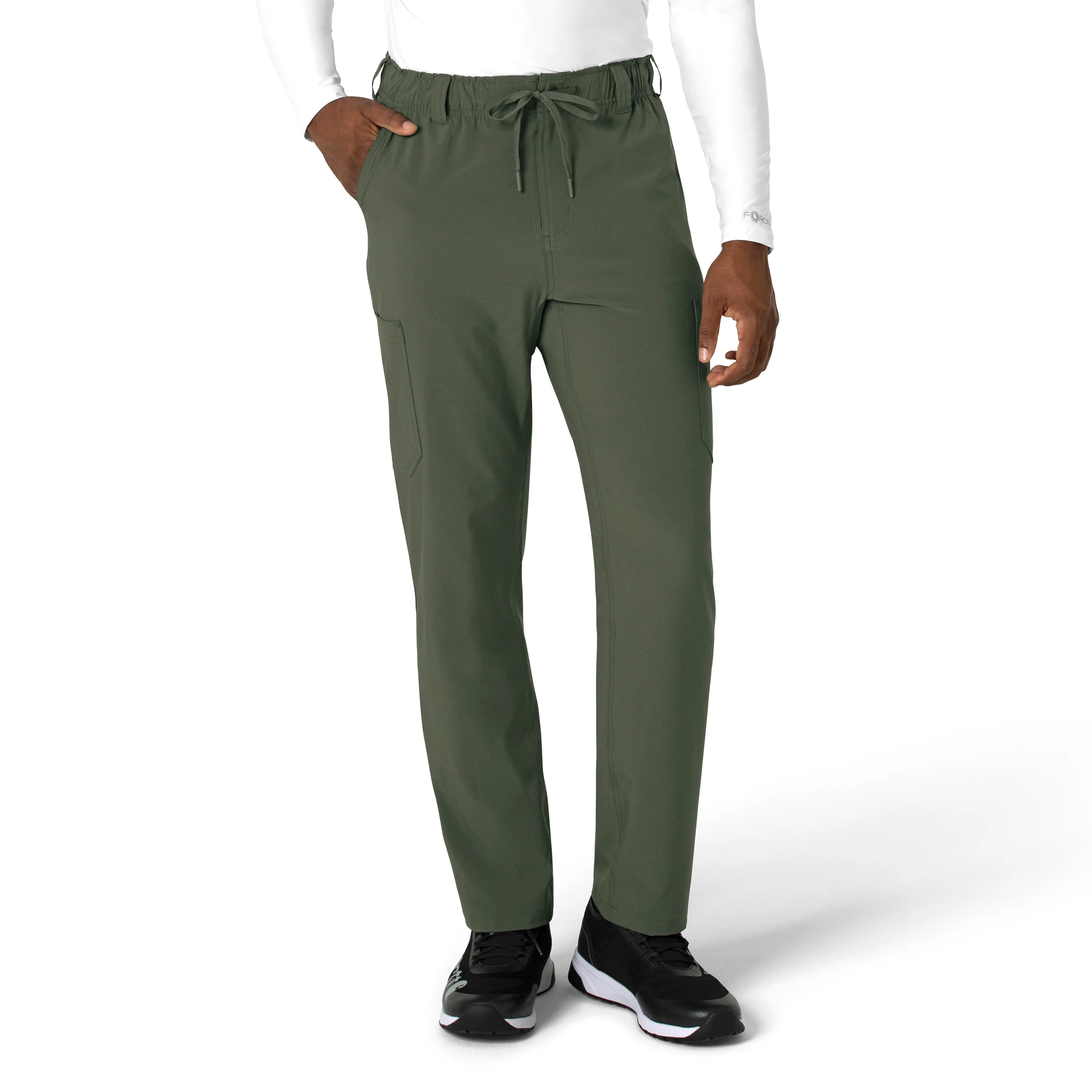 Carhartt Force Cross-Flex Men's Straight Leg Scrub Pant - Olive