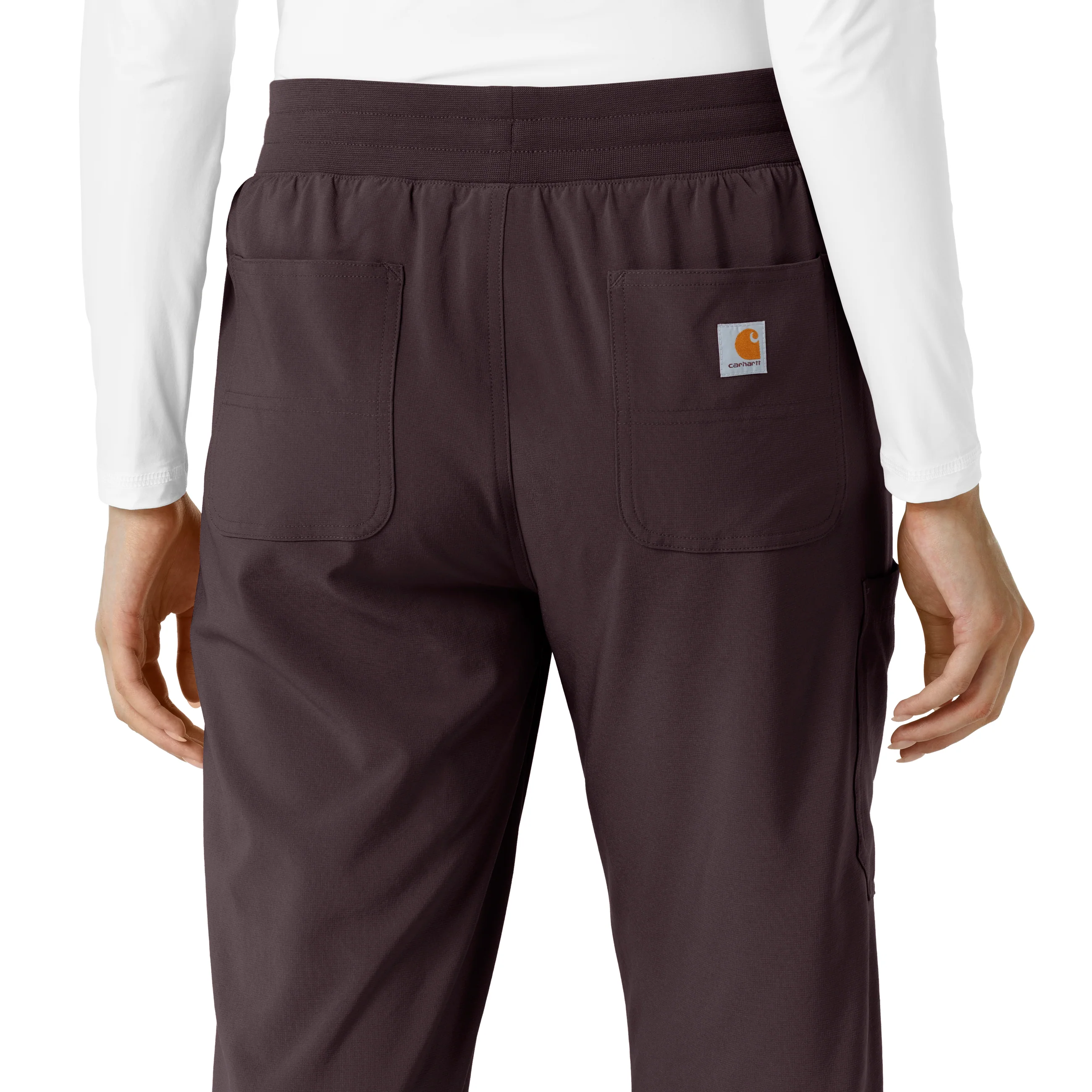 Carhartt Force Cross-Flex Women's Boot Cut Scrub Pant - Dark Sepia - Image 5
